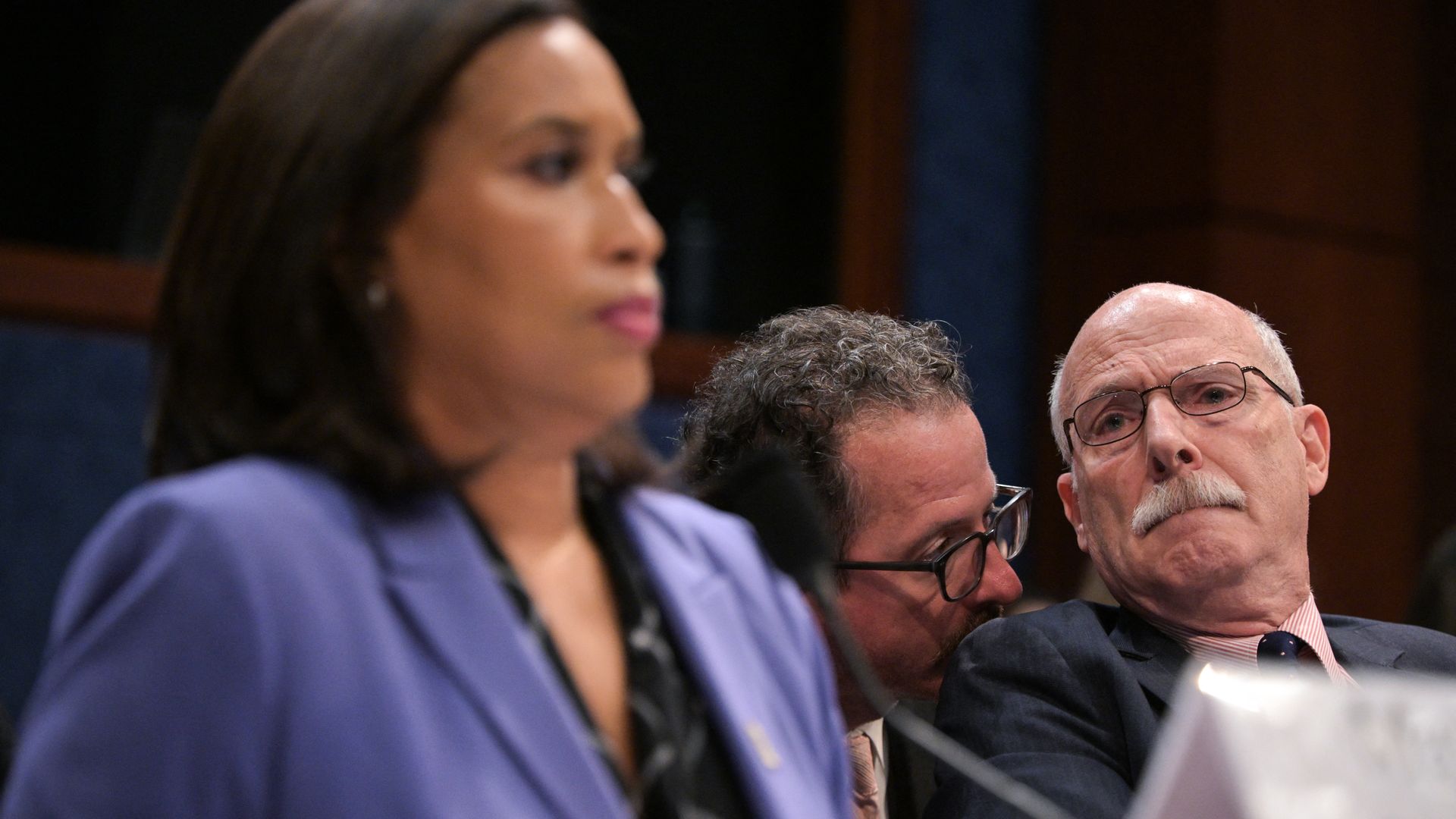 Council Chairman Phil Mendelson sitting in a Congressional hearing last year.