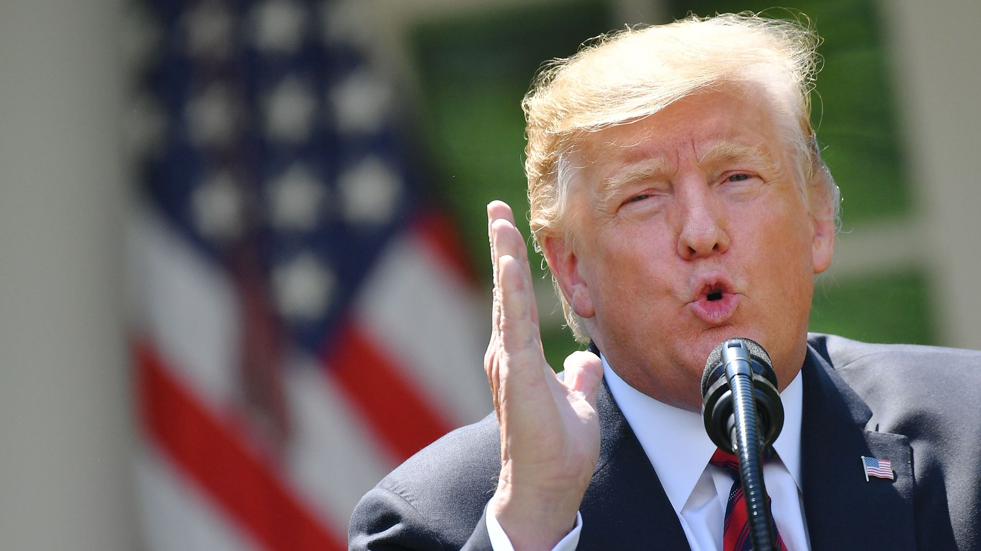 President Trump speaks.