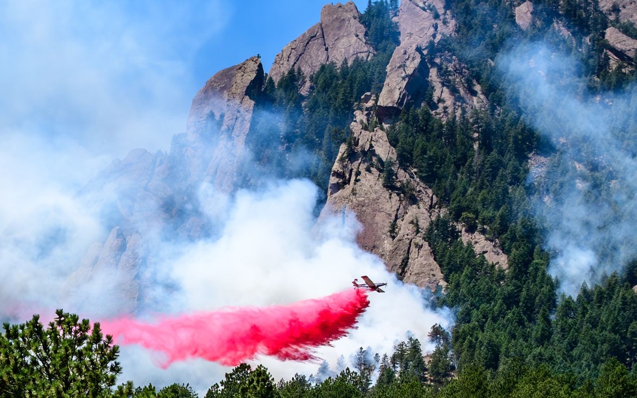 A single-engine air tanker. Photo: Courtesy of the Colorado Division of Fire Prevention and Control