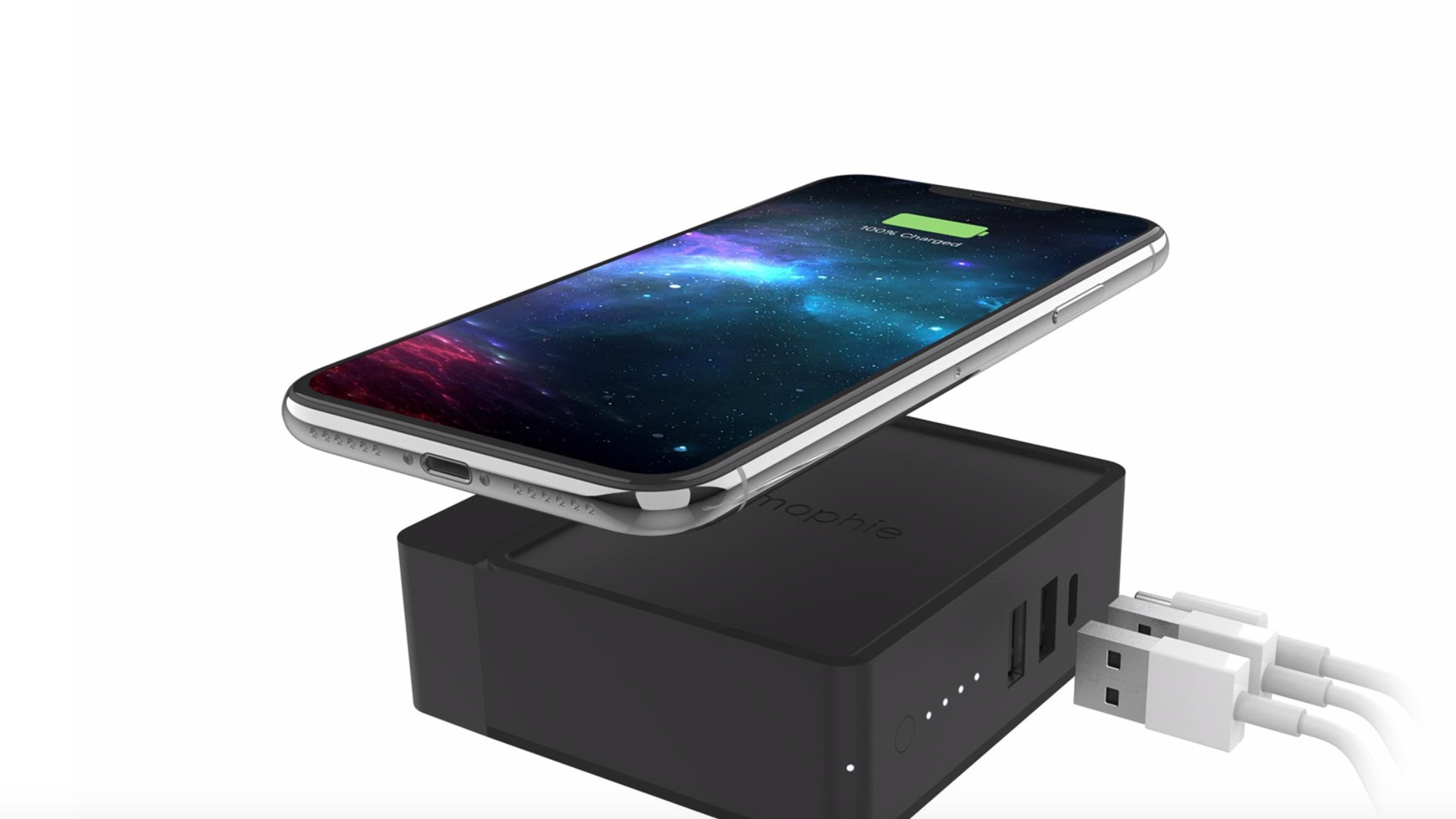 Mophie's Powerstation Hub combines a versatile wall charger, portable battery and wireless charging pad in one.
