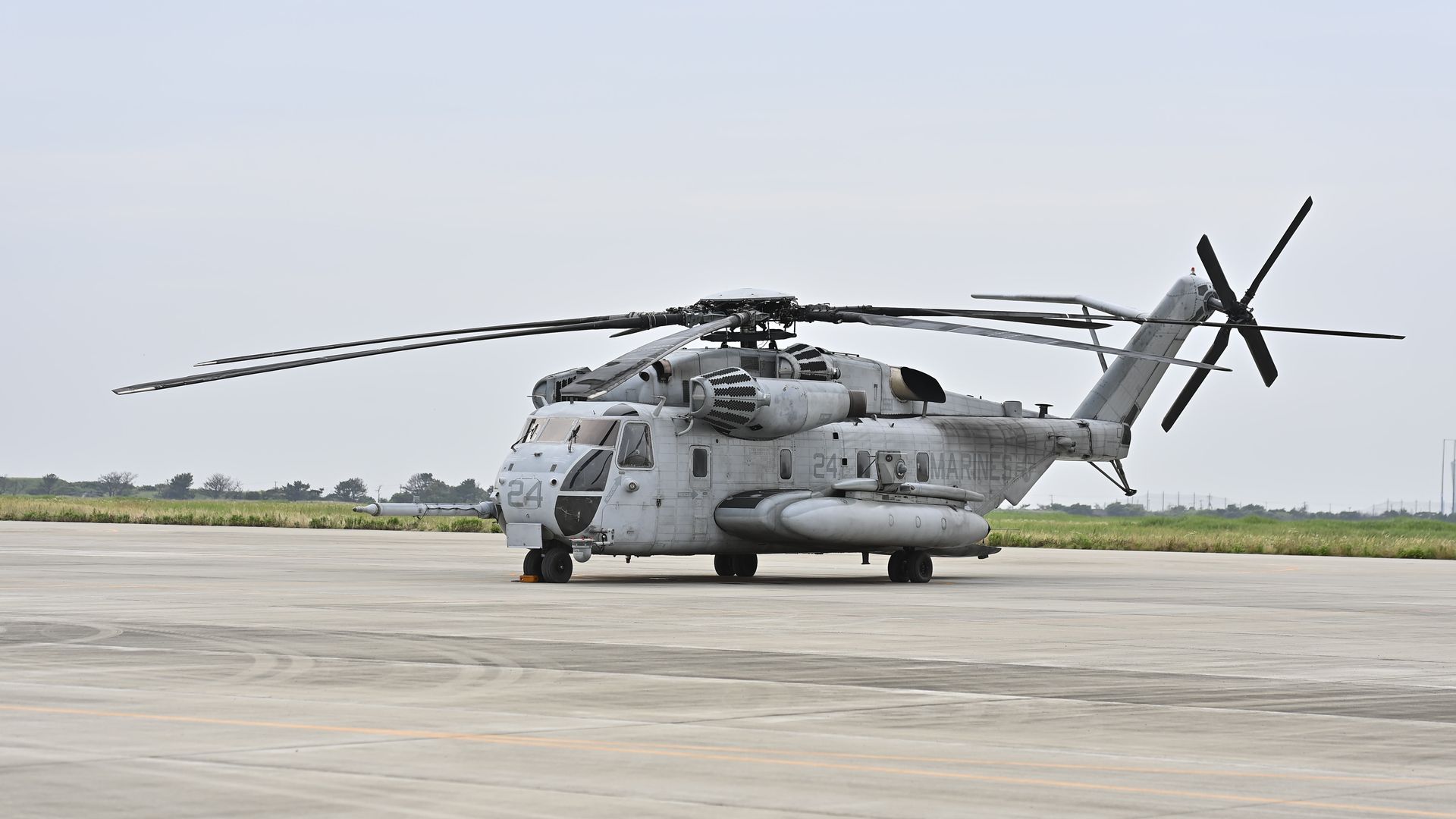 The U.S. Marine Corps' Sikorsky CH-53E Super Stallion helicopter 
