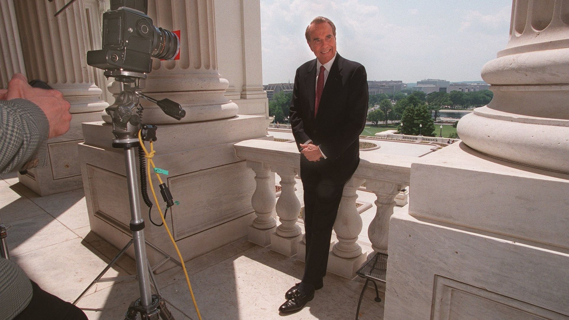 Bob Dole is seen posing in 1996 on what became known as 