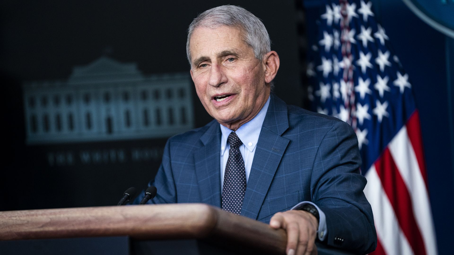 Anthony Fauci speaking in the White House in November 2020.
