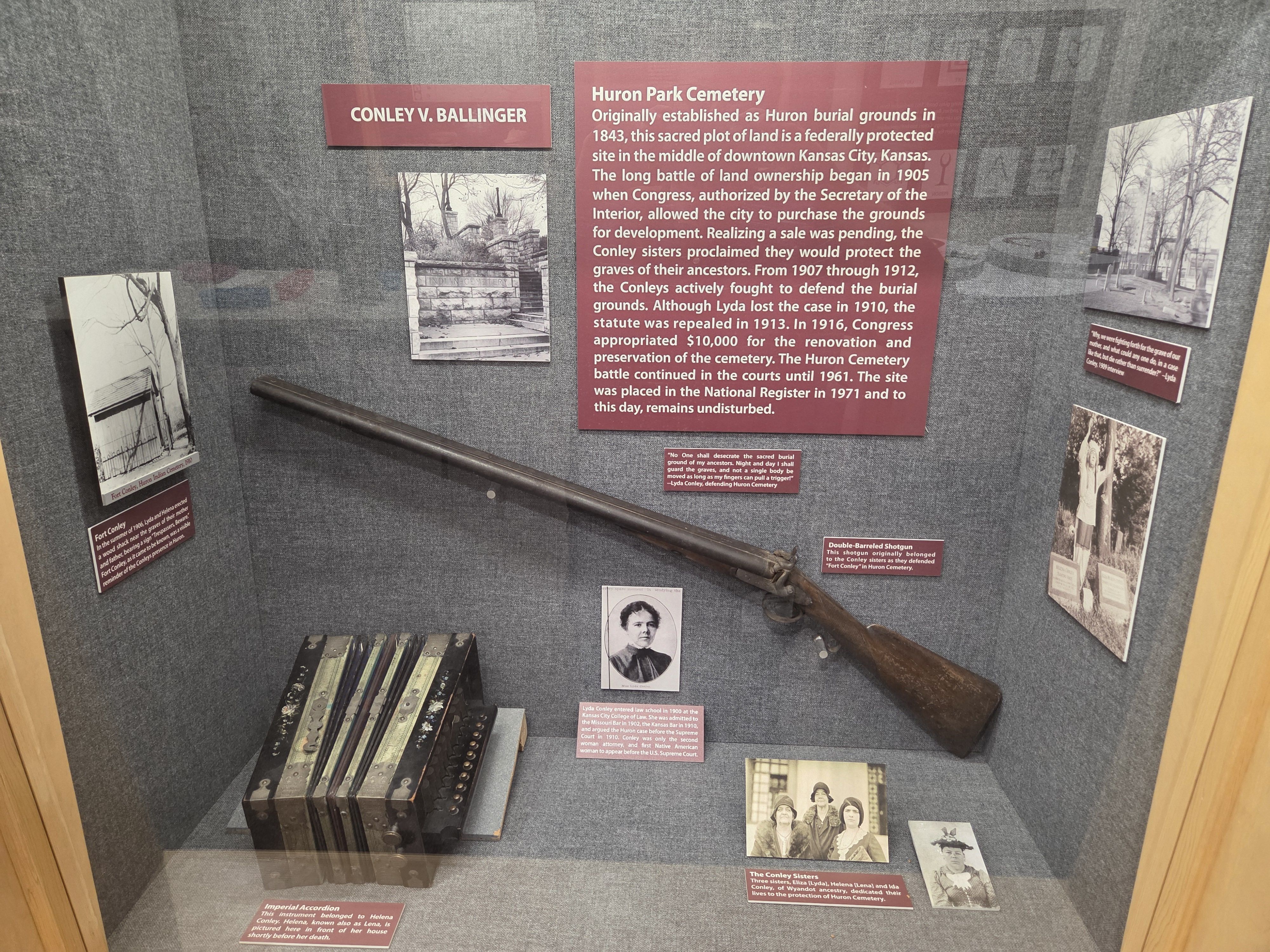 The sisters exhibit. Photo: Courtesy of the Wyandotte County Museum
