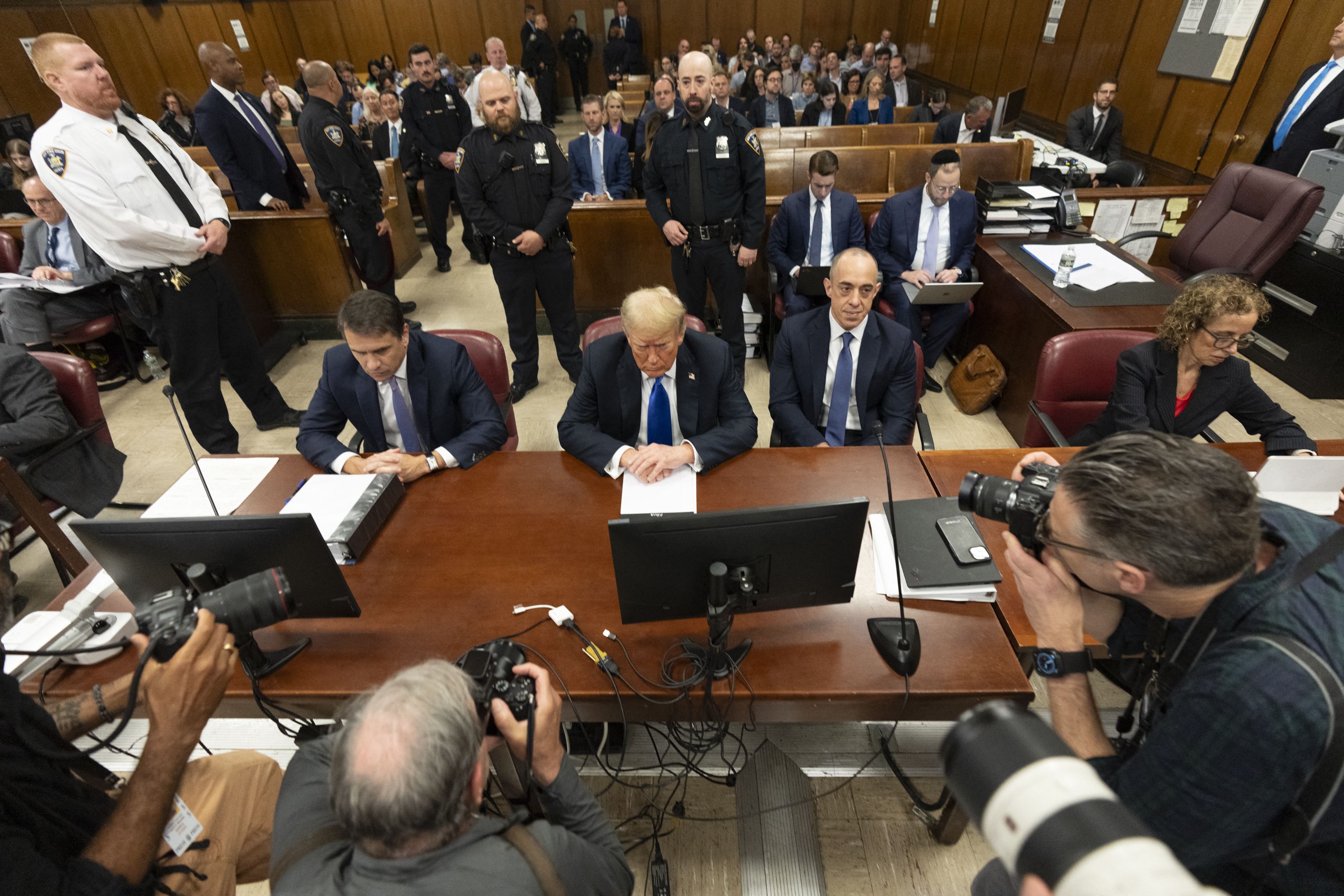 Trump in court