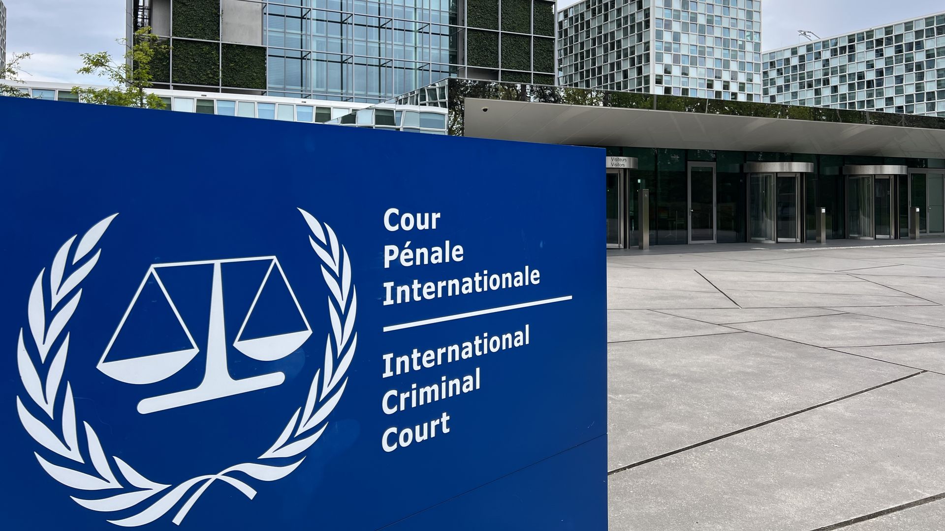 A general view of the International Criminal Court (ICC) building in The Hague, Netherlands on April 30, 2024.