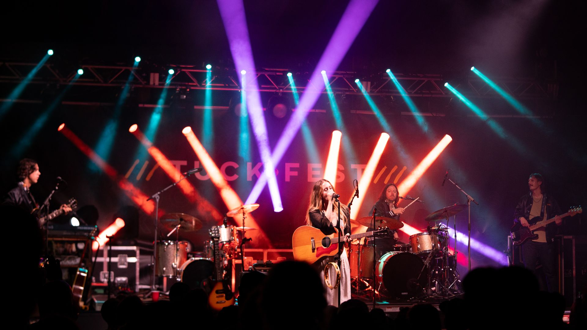 band performing on stage