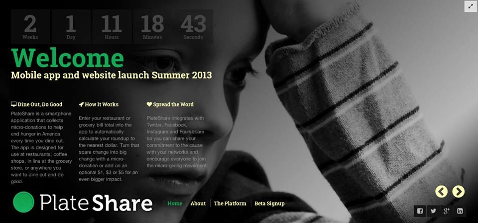 PlateShare countdown