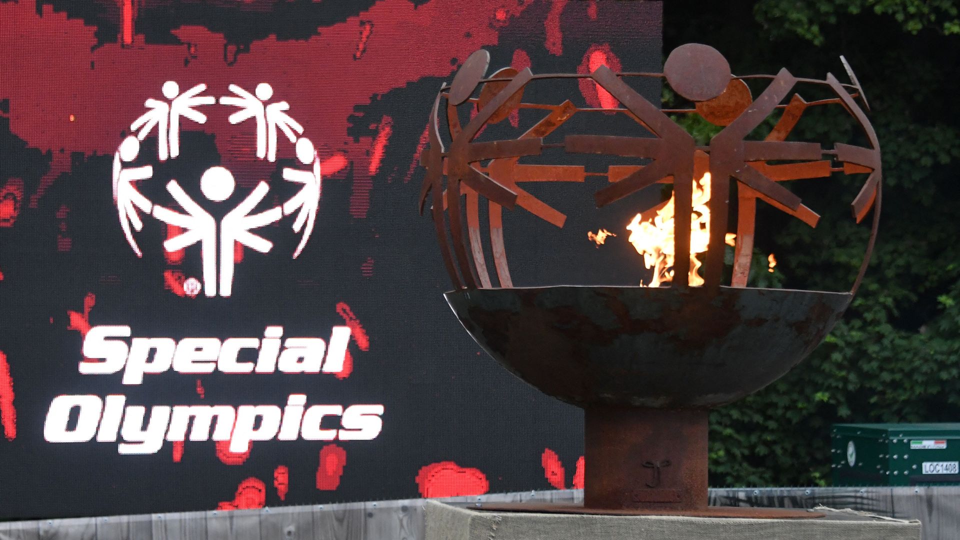 Illustration picture shows the flame the opening ceremony of the 38th edition of the National Games of Special Olympics Belgium.