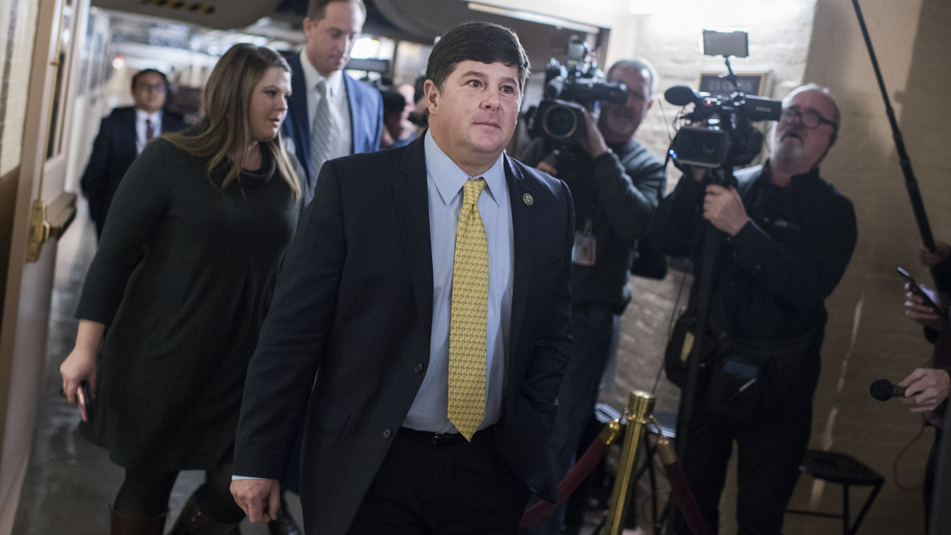  Rep. Steven Palazzo, R-Miss., is seen during a House Appropriations Homeland Security Subcommittee hearing on July 19, 2018. 