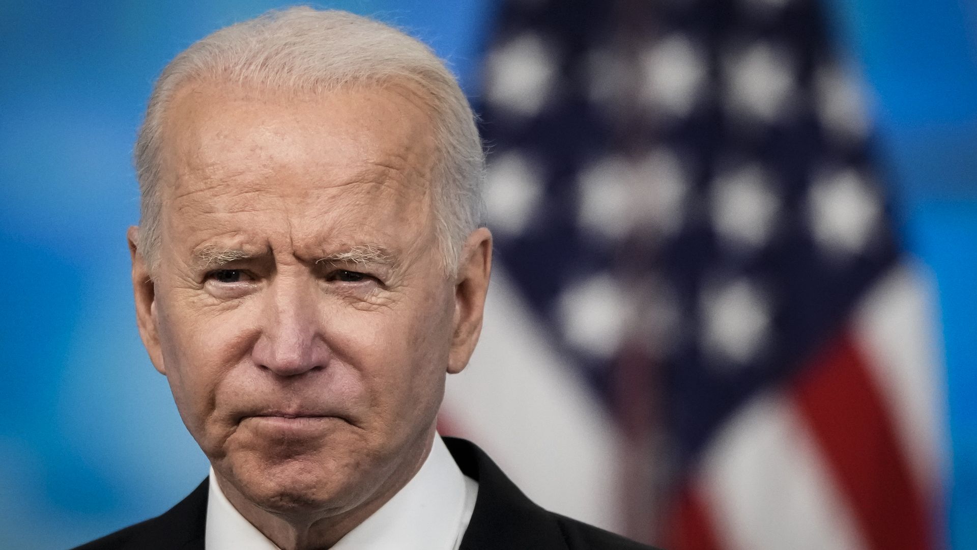 President Joe Biden delivers remarks on the COVID-19 response and the ongoing vaccination program at the Eisenhower Executive Office Building on May 12