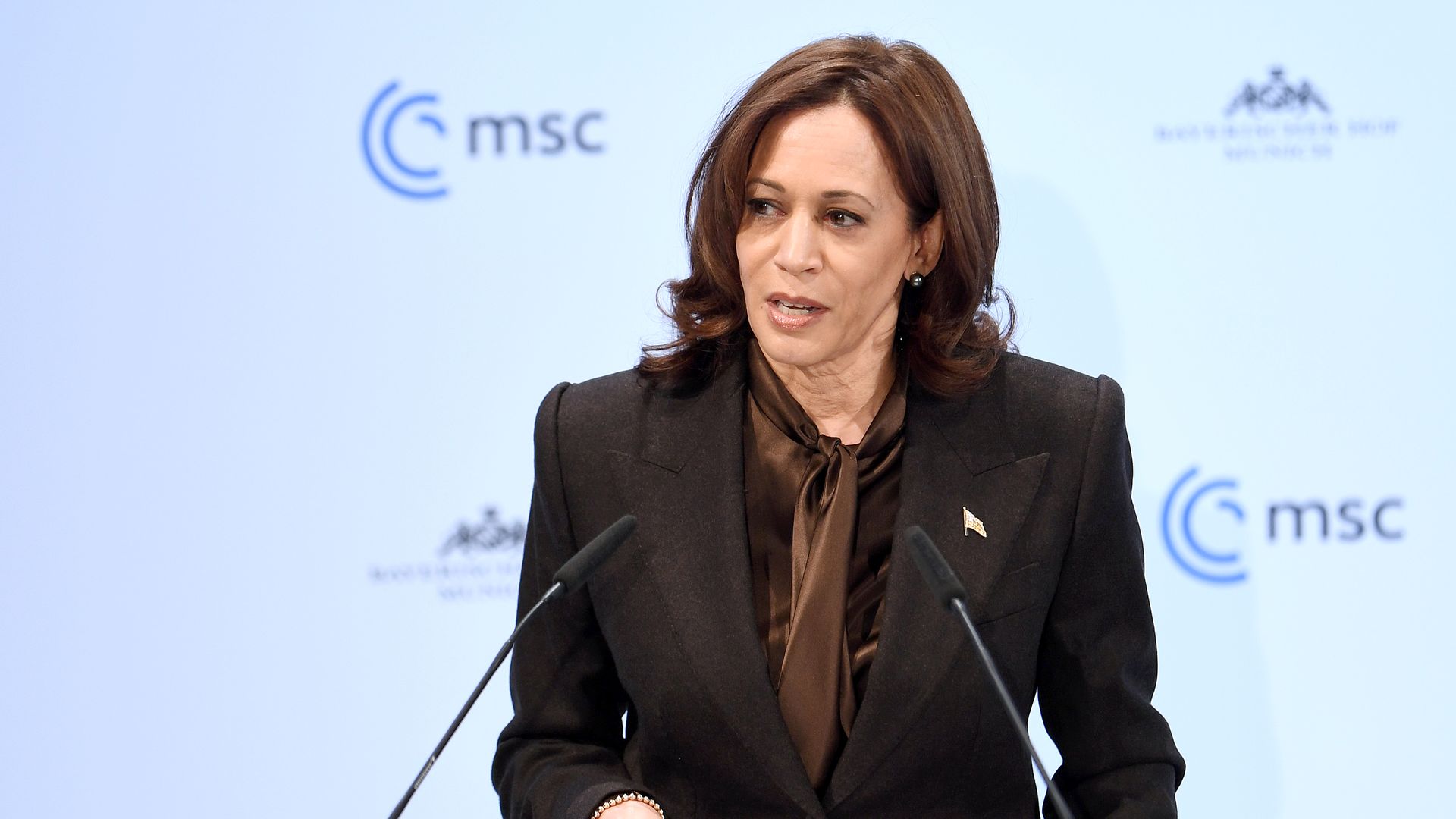 Kamala D. Harris, U.S. Vice President, speaks at the 58th Munich Security Conference. 