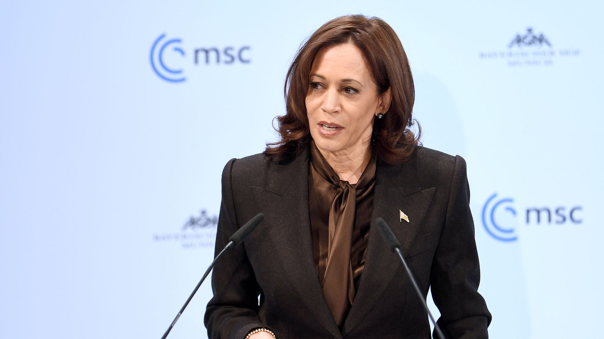 Kamala D. Harris, U.S. Vice President, speaks at the 58th Munich Security Conference.