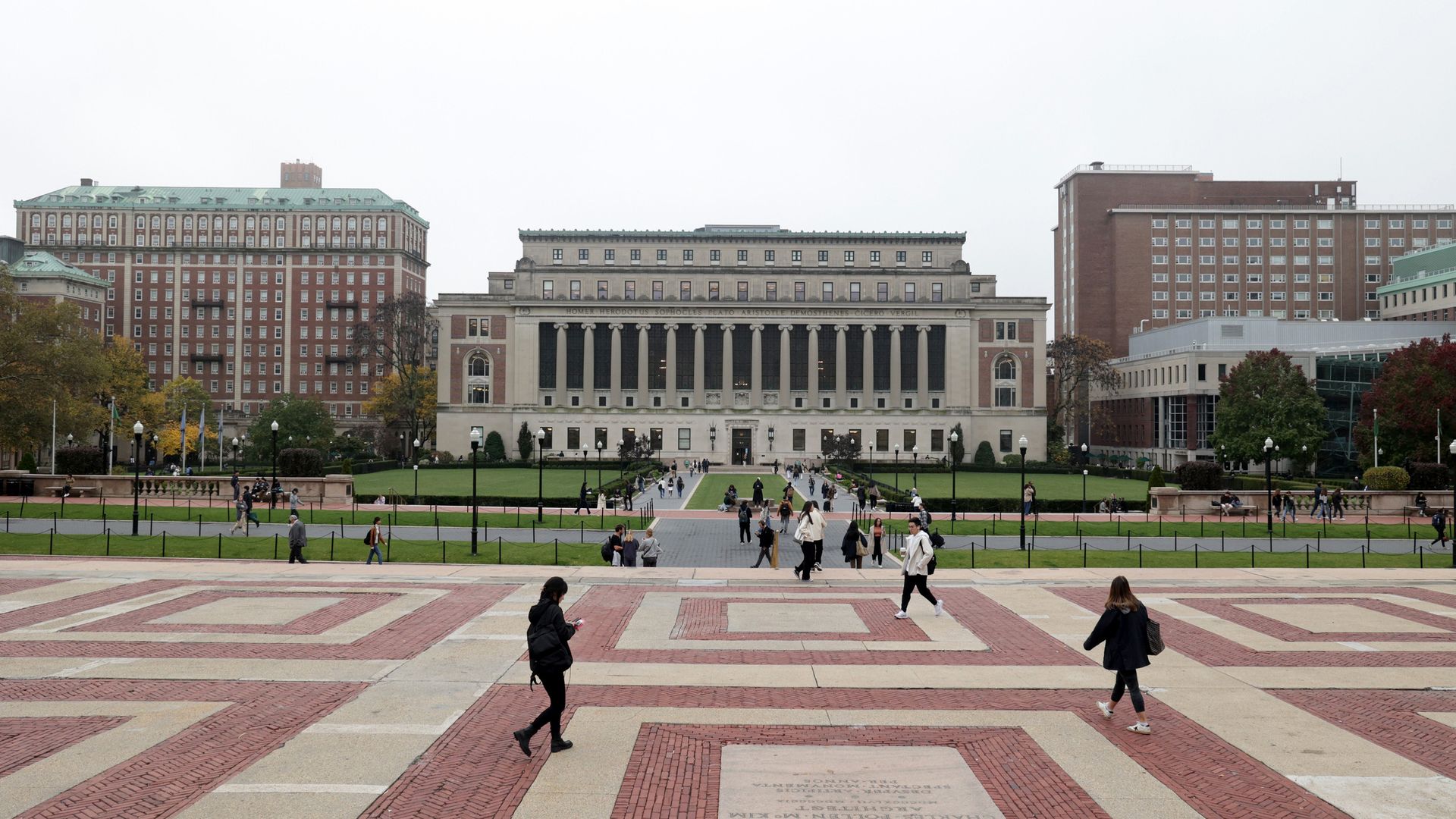 The Columbia University campus