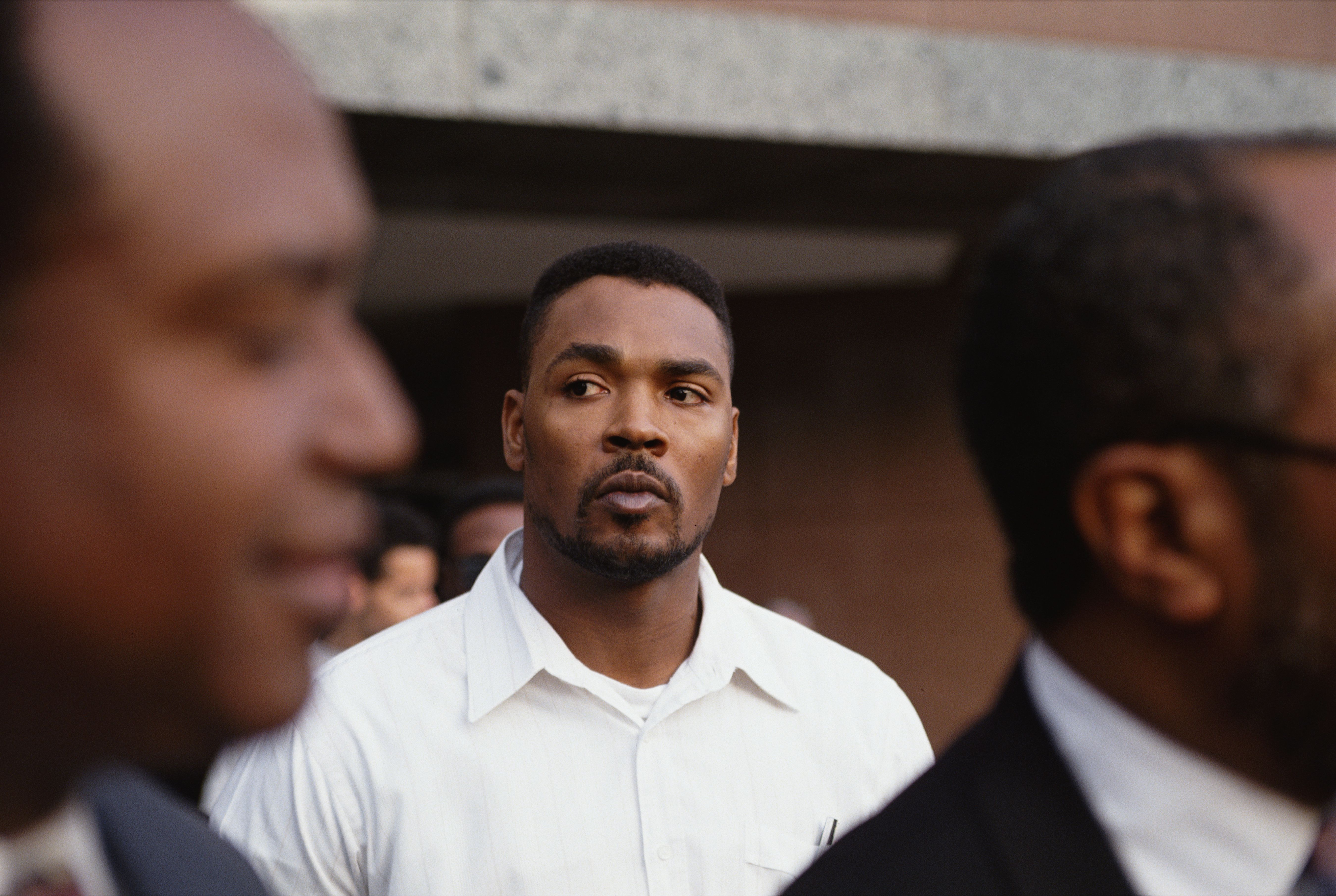 Rodney King after the acquittal of the four LAPD officers who striked him with their batons on March 3, 1991.