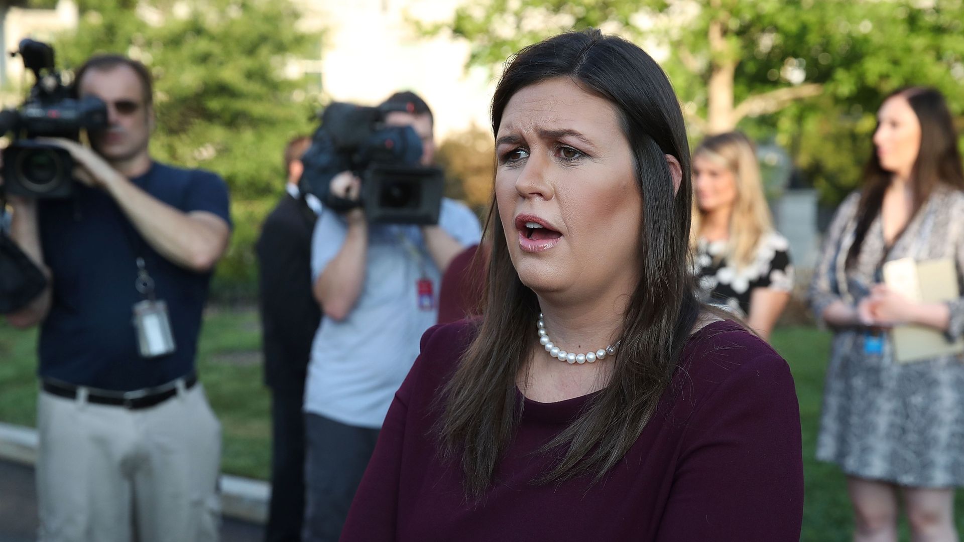 White House Press Secretary Sarah Huckabee Sanders. Photo: Mark Wilson/Getty Images