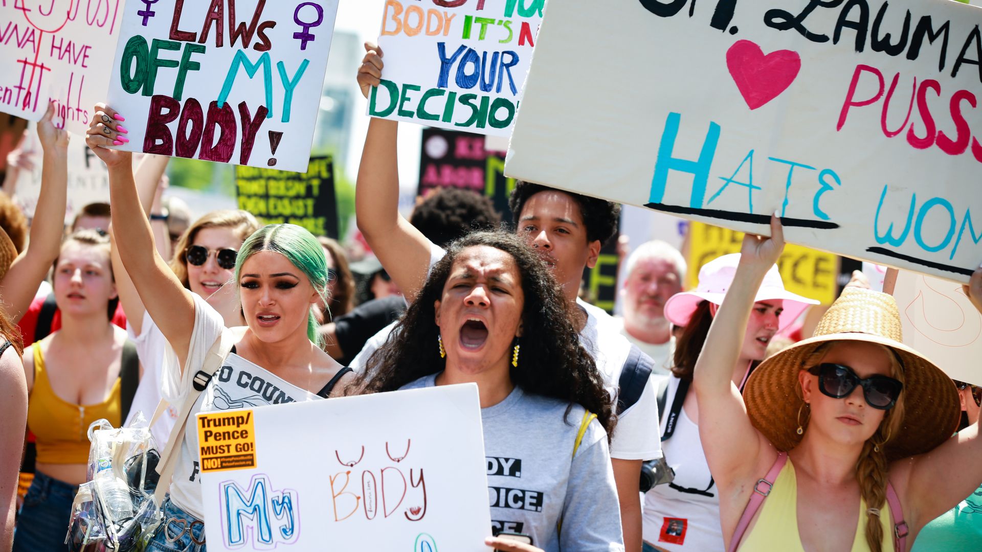 Abortion rights protestors in GA