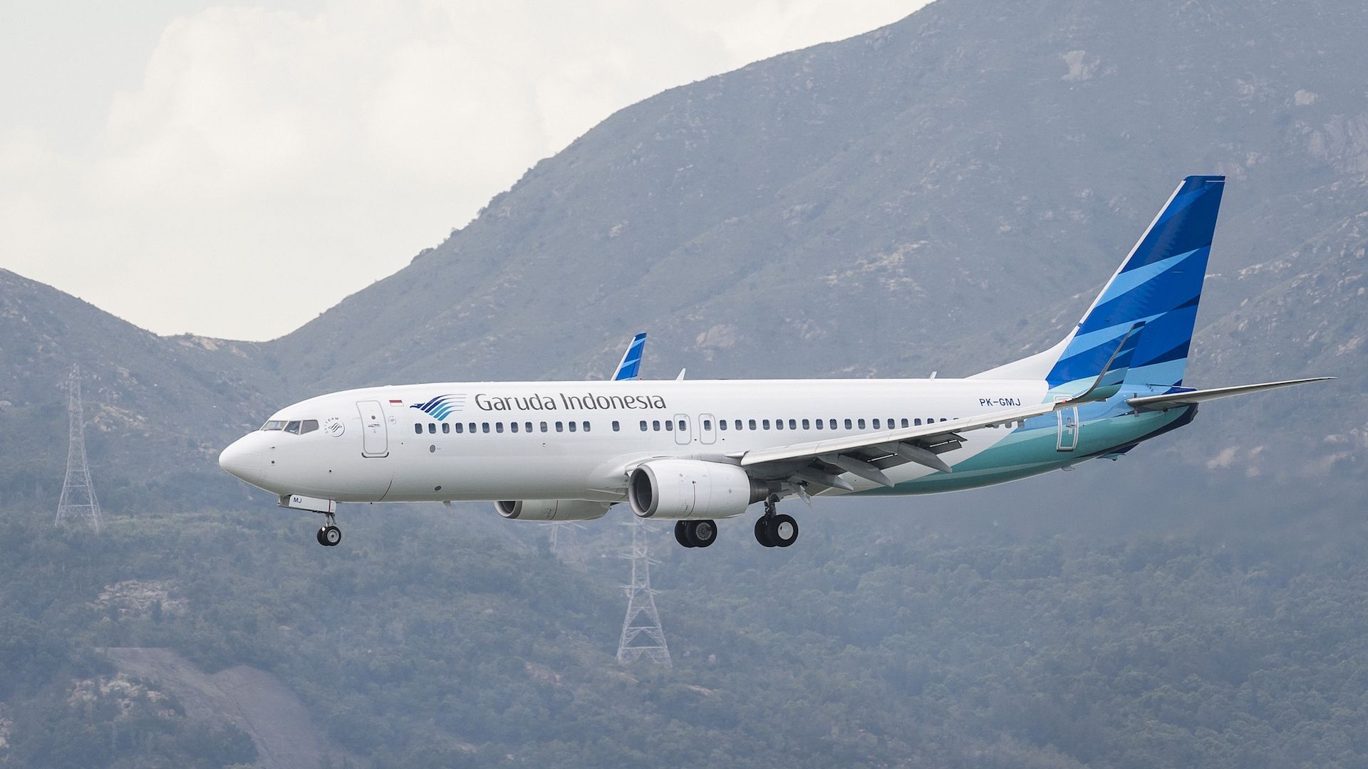 A Garuda Indonesia Boeing 737-800.
