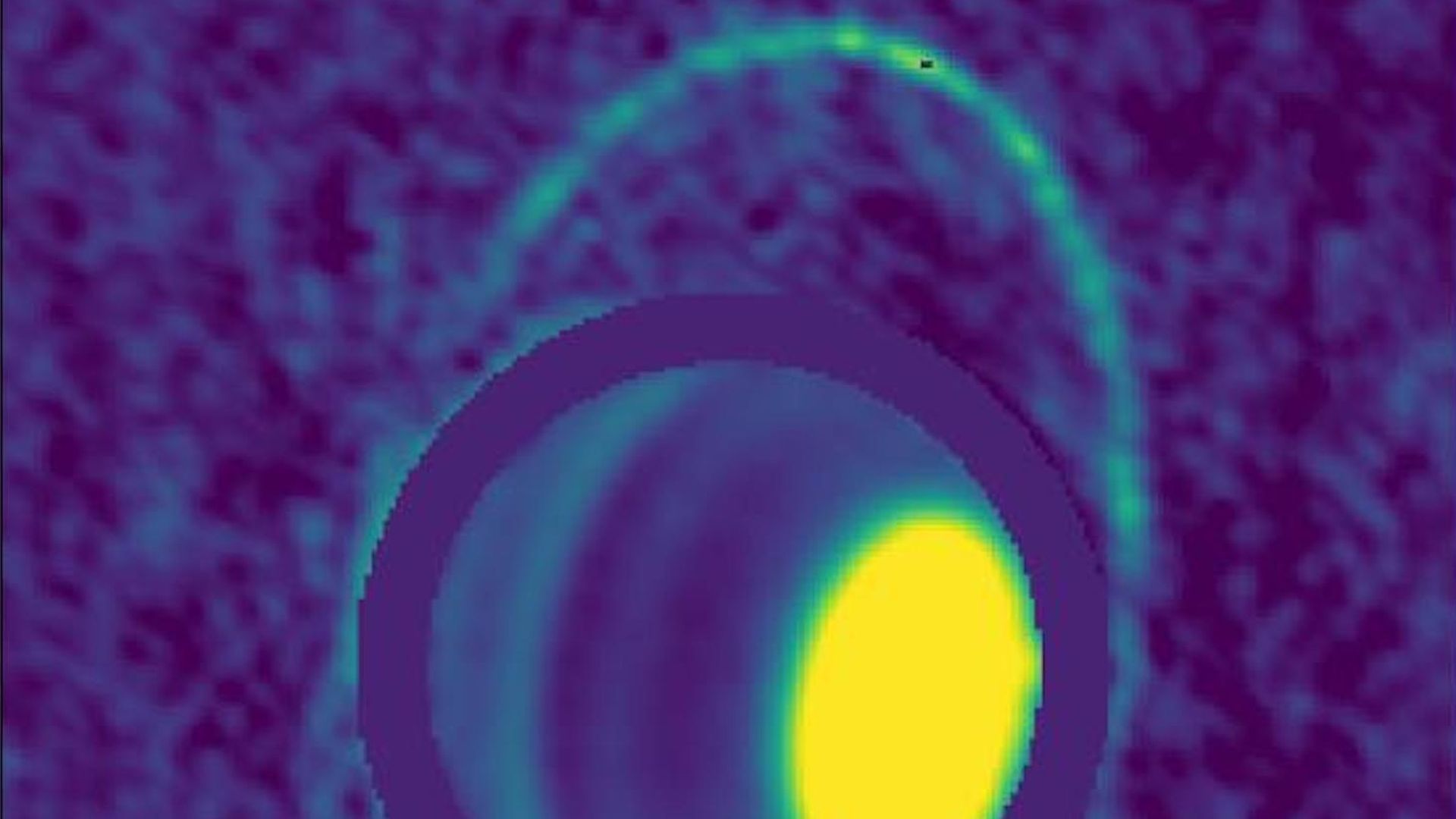 Uranus' glowing rings.
