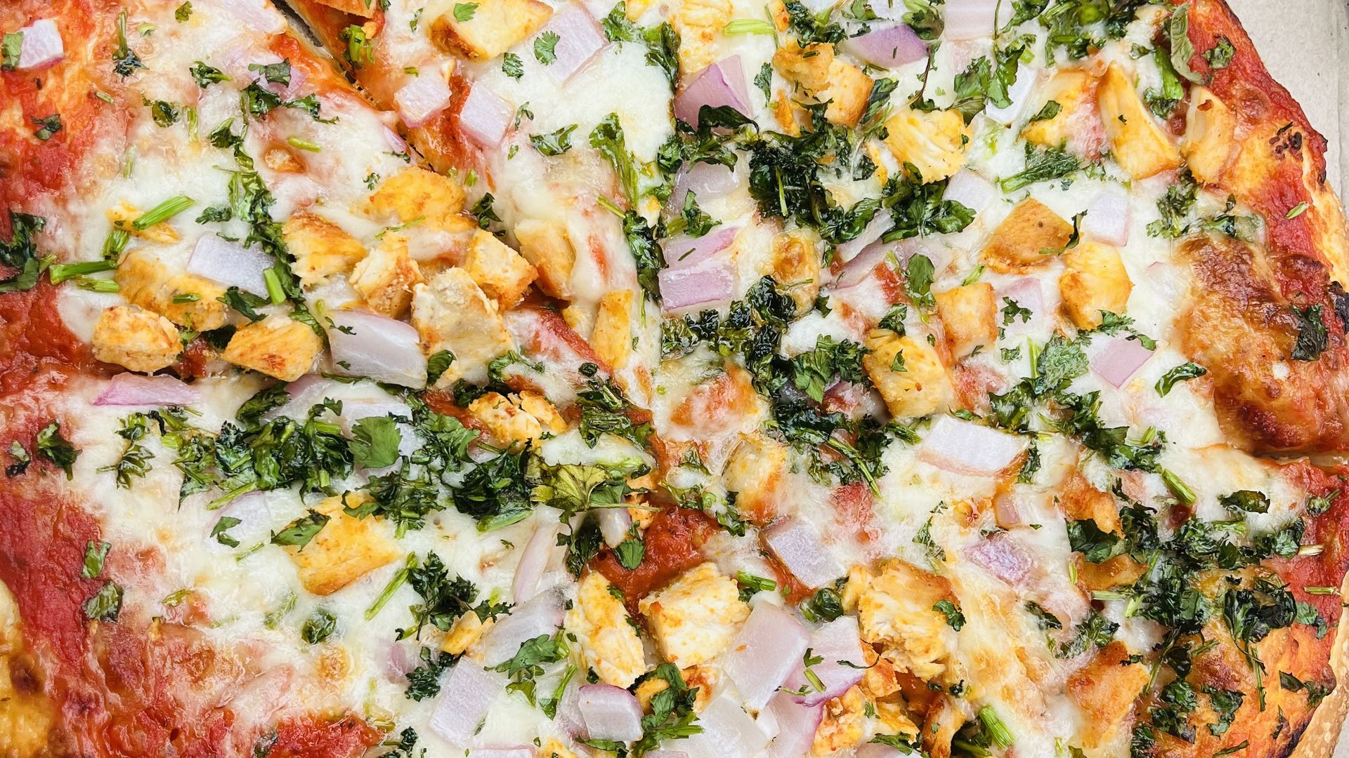 Ghost pizza from Amar Pizza.
