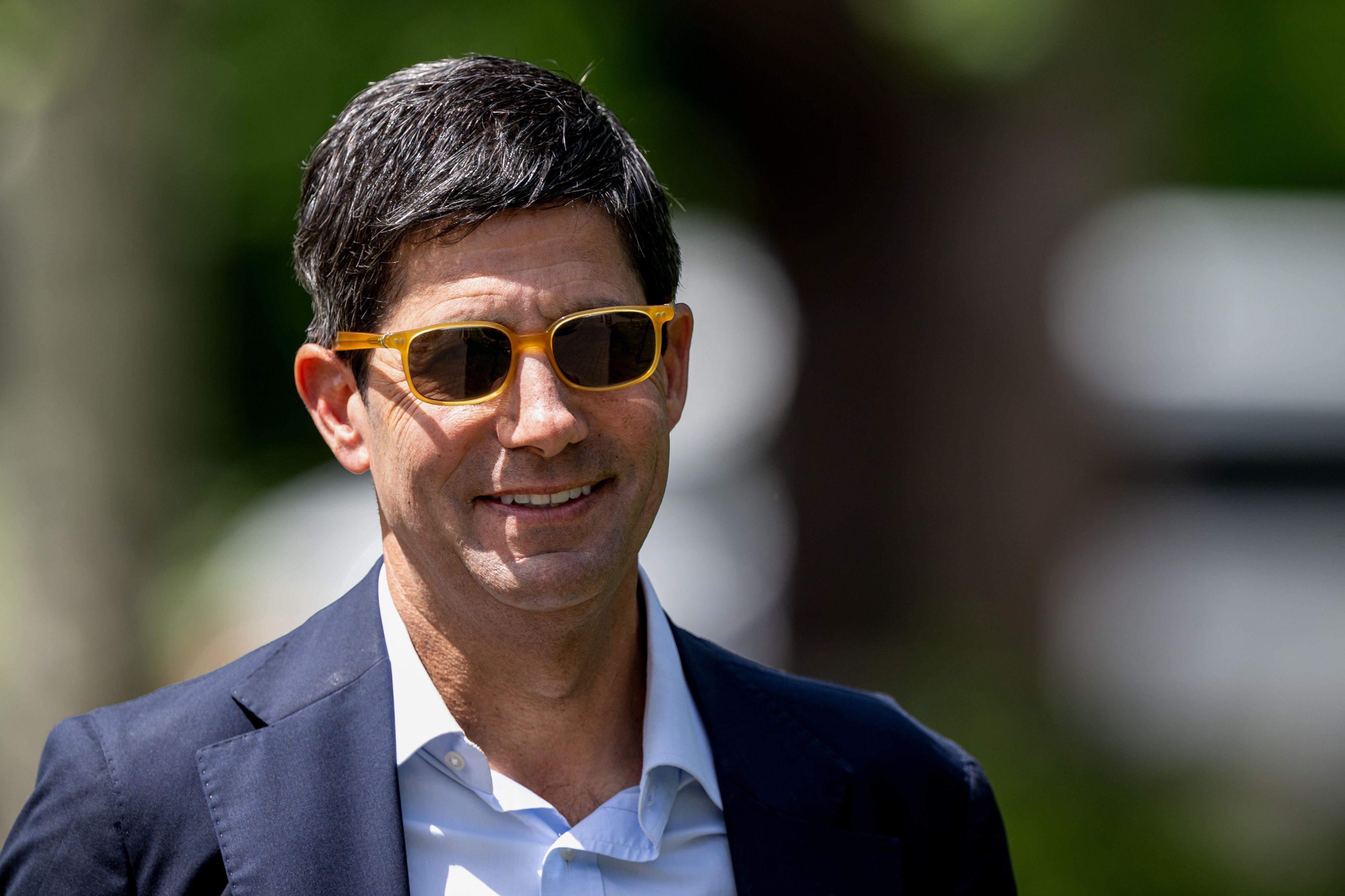 Kevin Warsh at Allen & Co. conference in Sun Valley, Idaho, in July. Photo: David Paul Morris/Bloomberg via Getty Images