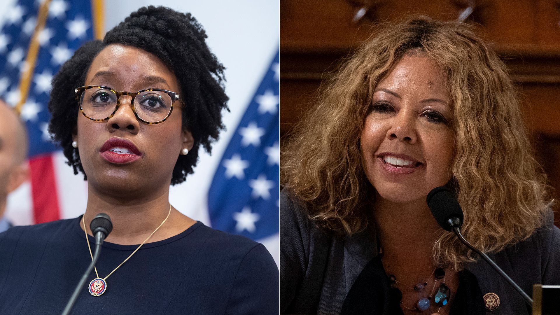 Reps. Lauren Underwood and Lucy McBath in side-by-side photos