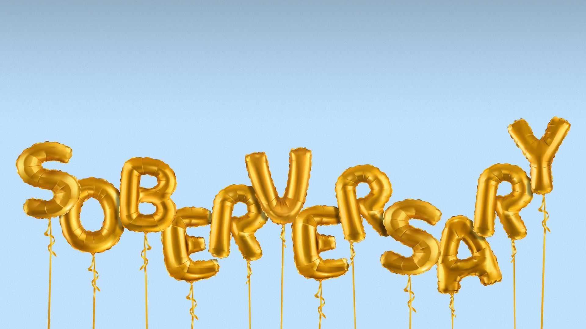 Illustration of letter balloons spelling out "SOBERVERSARY."