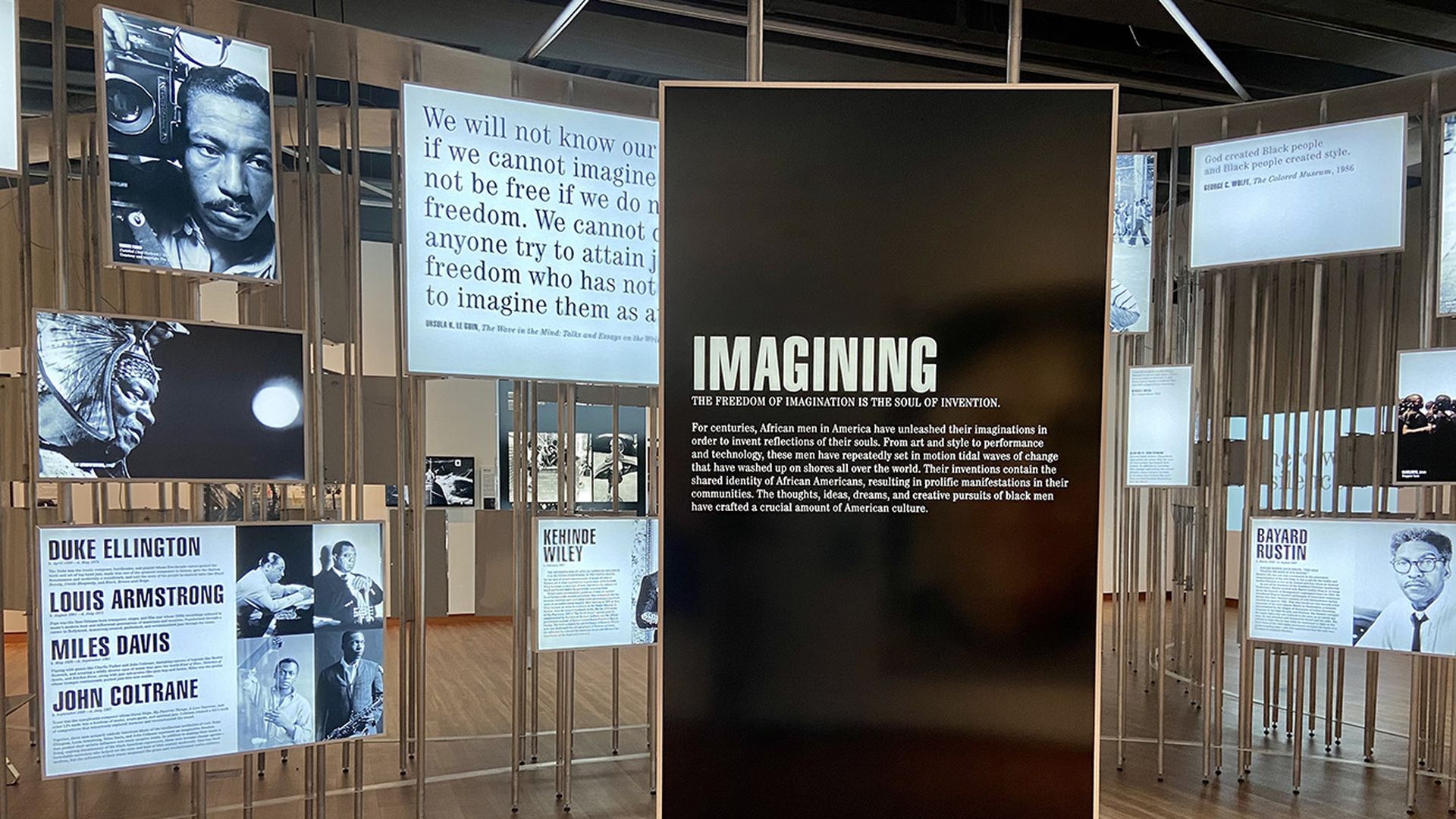 "Men of Change" at the Harvey B. Gantt Center. Photo: Ashley Mahoney/Axios