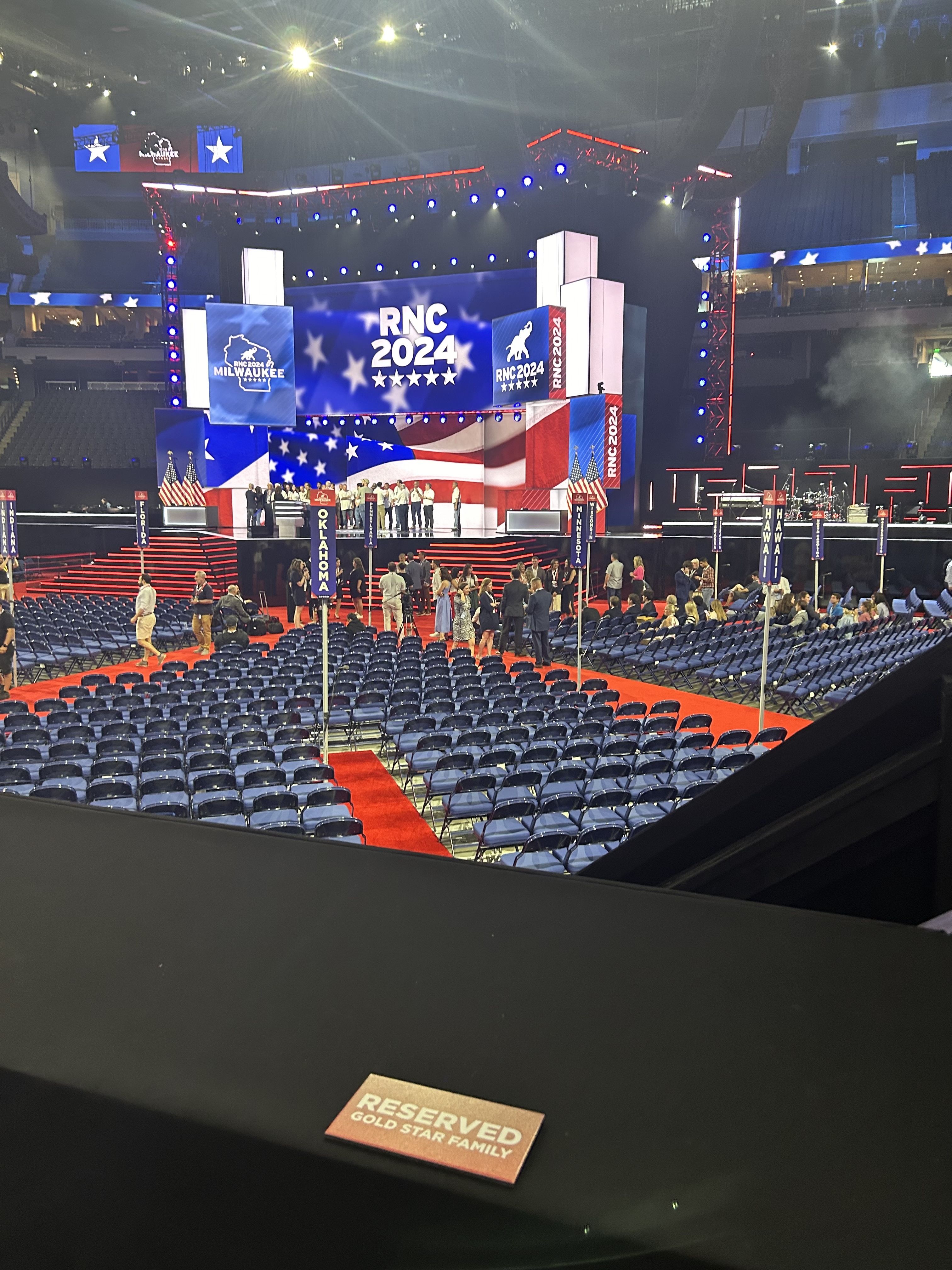 Inside the GOP convention hall