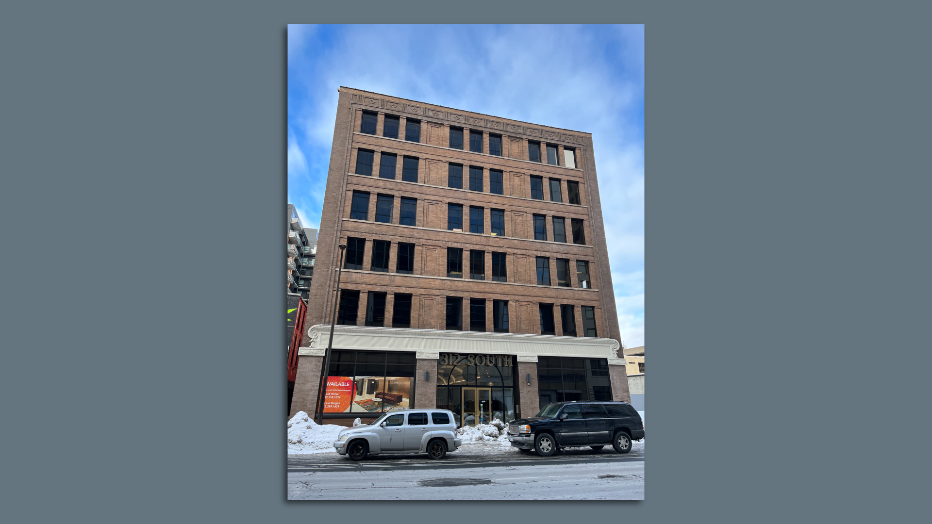 An old brick office building