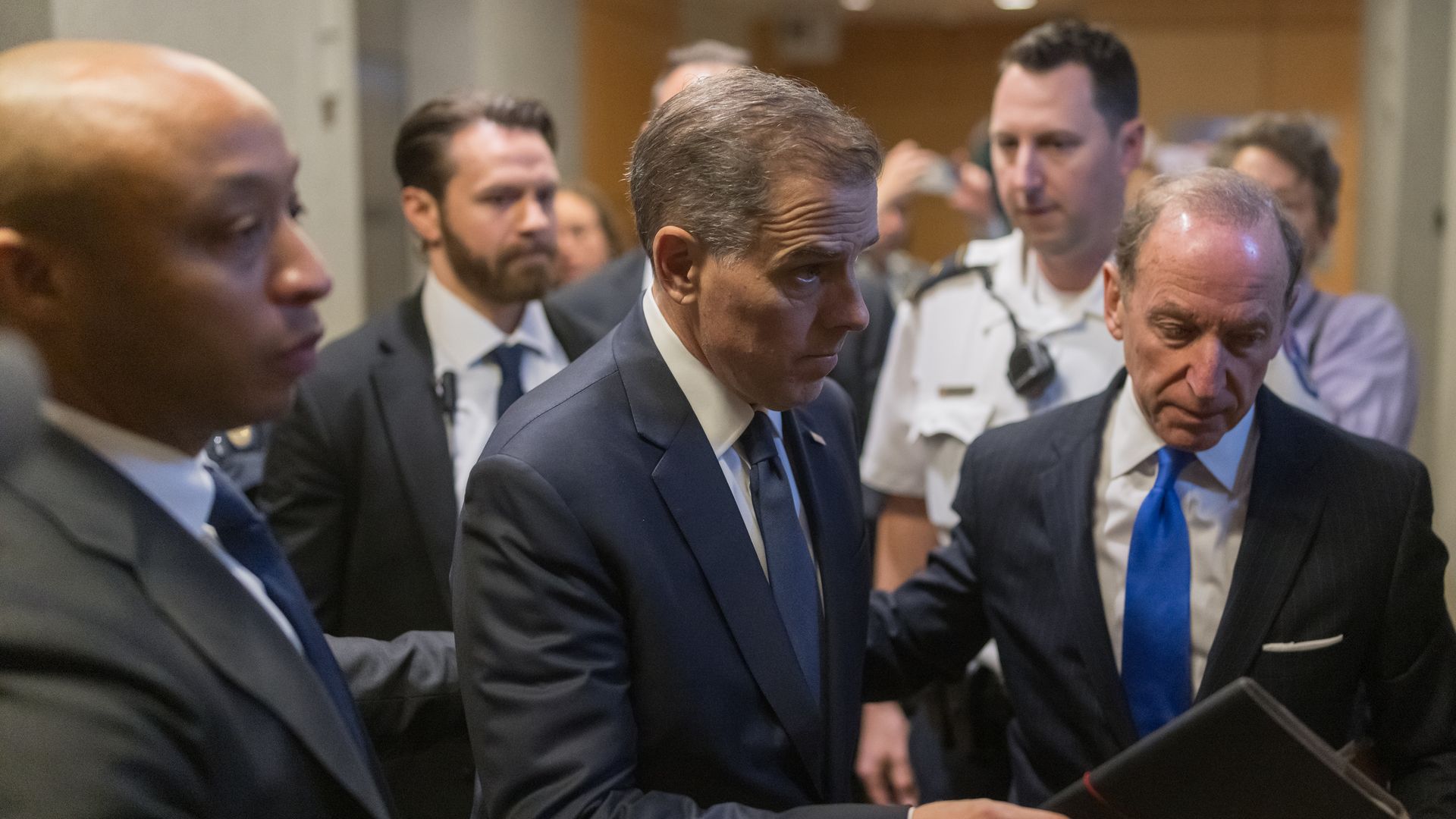 Hunter Biden arriving on Capitol Hill