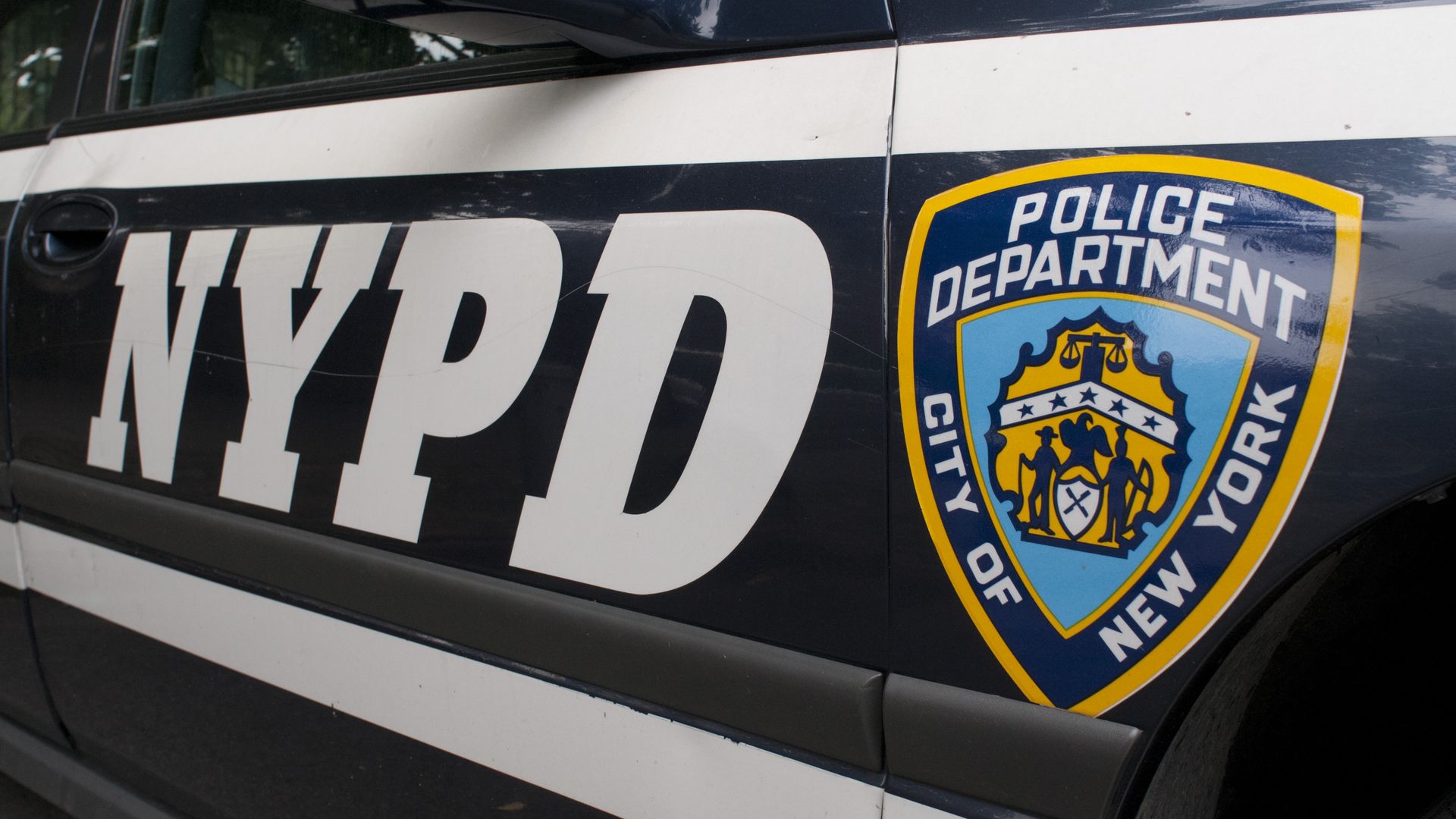 NYPD car in Manhattan New York