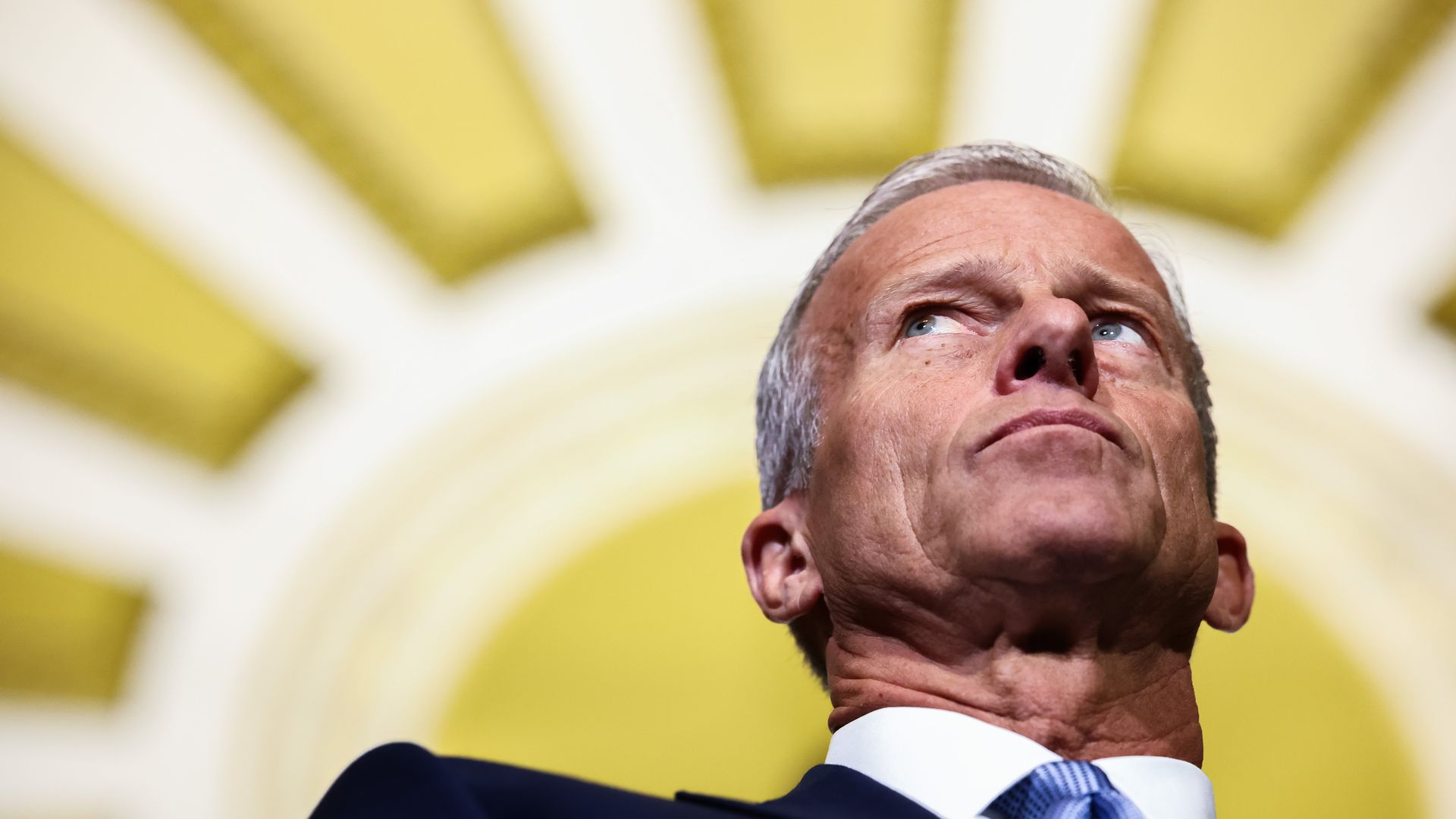 Senate Majority Leader John Thune at the U,S. Capitol on July 21.