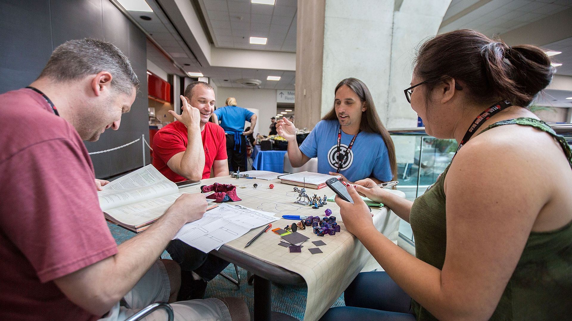 People playing Dungeons & Dragons