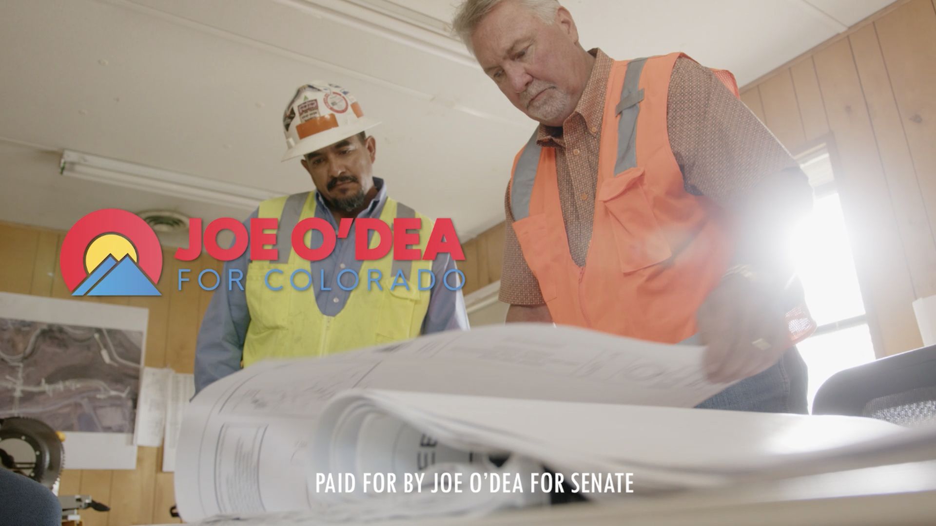 A screenshot from Joe O'Dea's first TV ad in the U.S. Senate race.