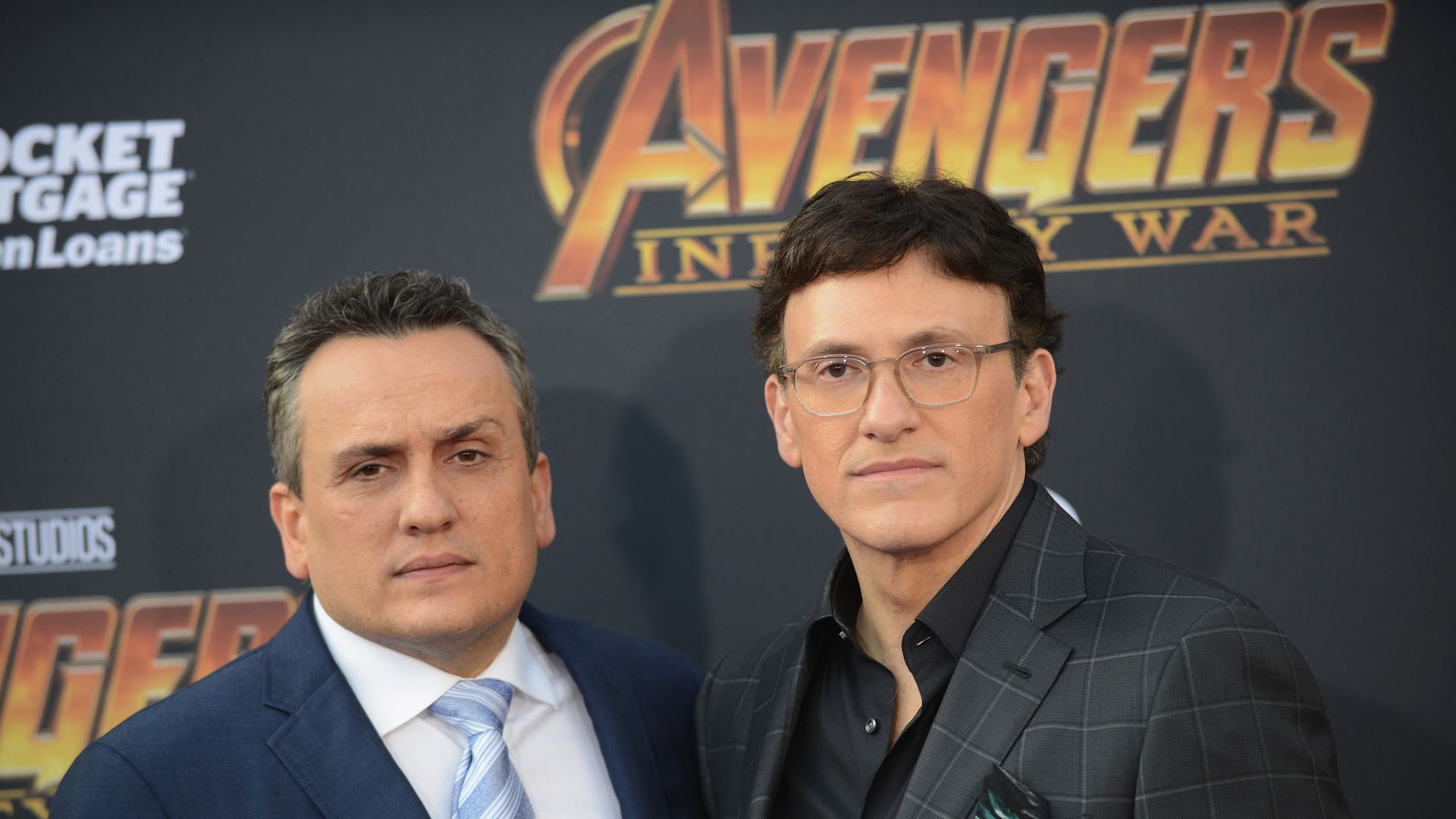 Movie directors Joe and Anthony Russo walk the red carpet. 