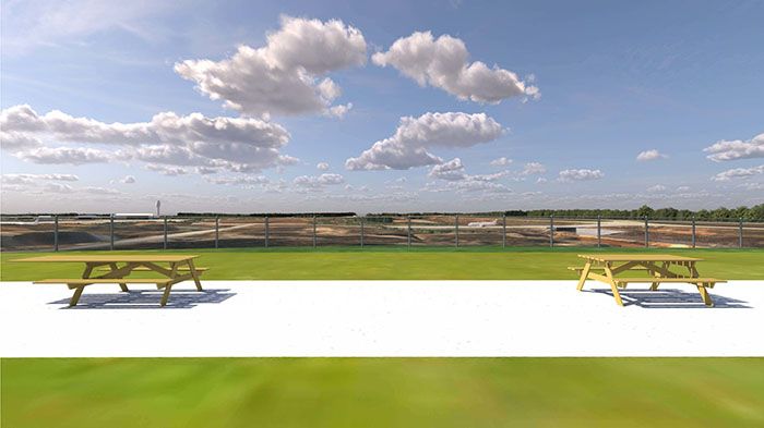 View looking south. Rendering courtesy of Charlotte Douglas International Airport
