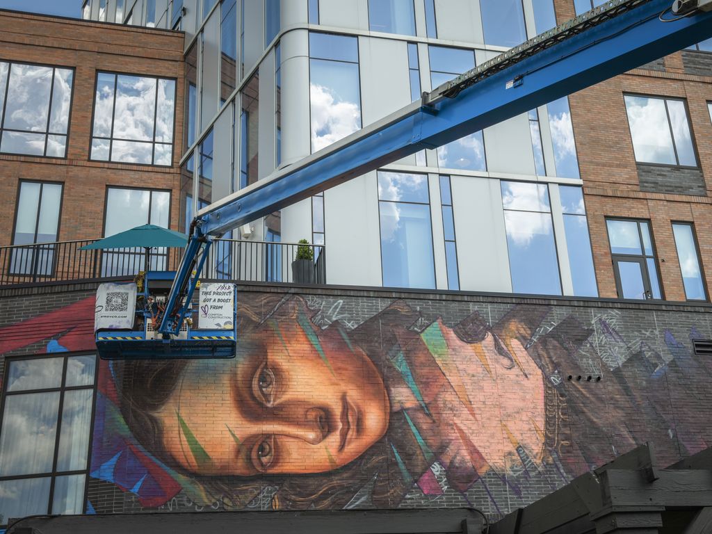 The Short North's Mona Lisa mural gets a facelift - Axios Columbus