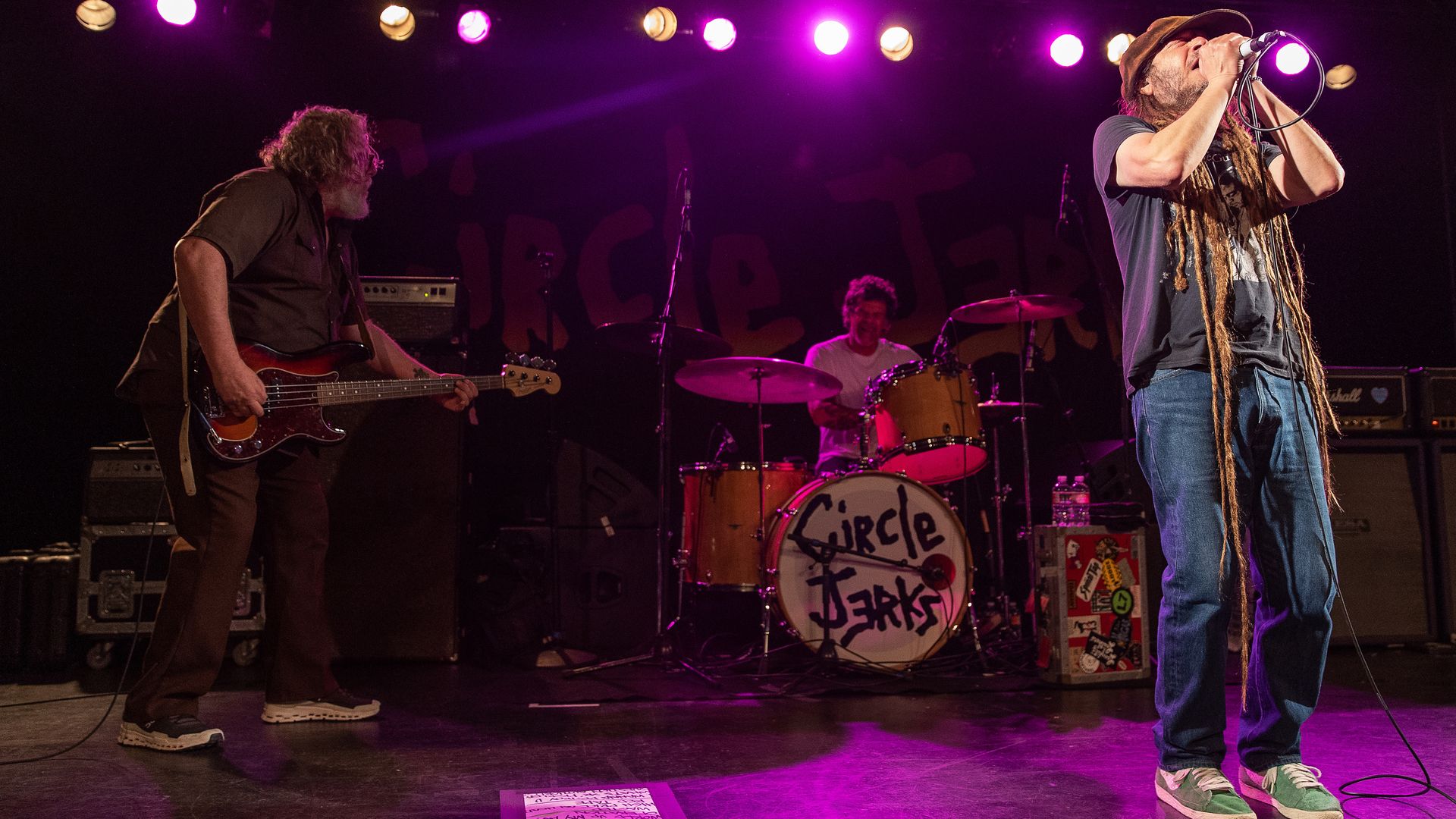 The punk band Circle Jerks performs.