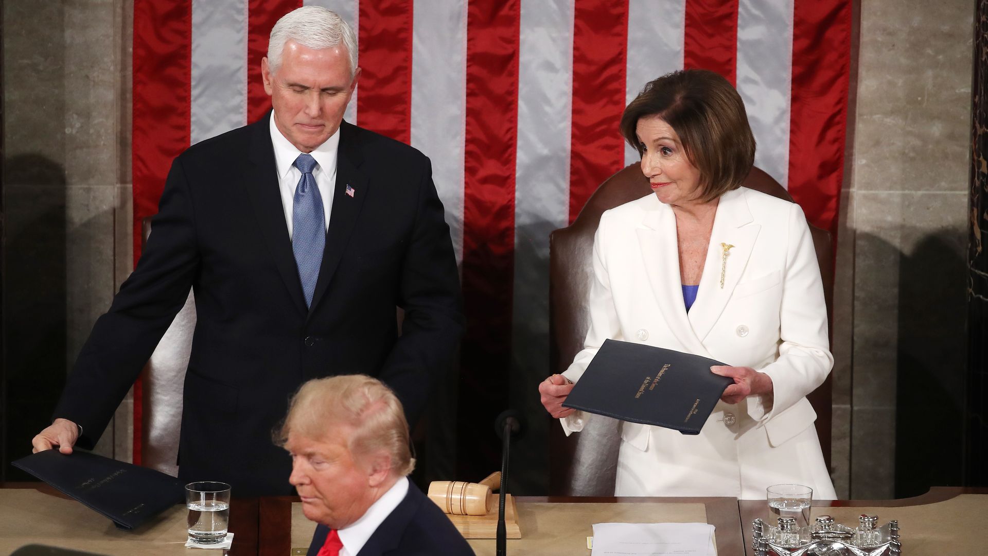 Pence, Pelosi and Trump at state of the union