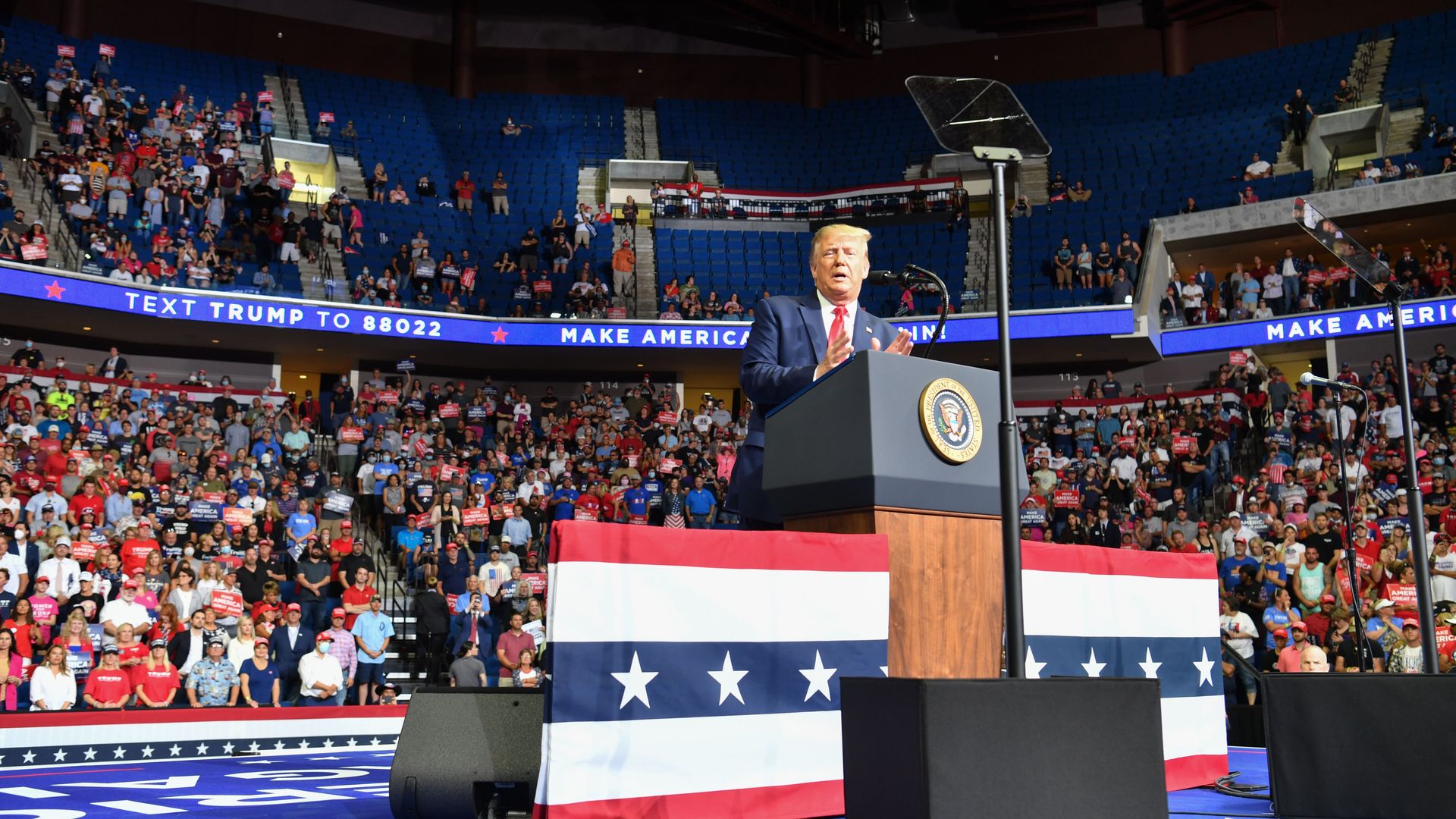 Trump's rally in Tulsa.