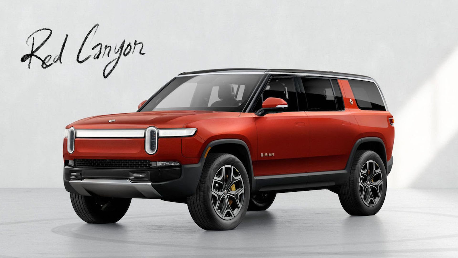 Photo of electric vehicle startup Rivian's SUV