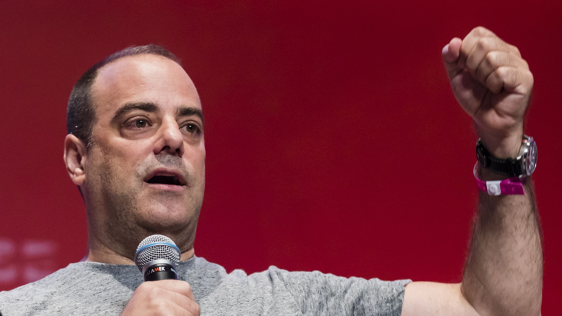 Joel Spolsky, speaking at the 2018 Rise conference in Hong Kong