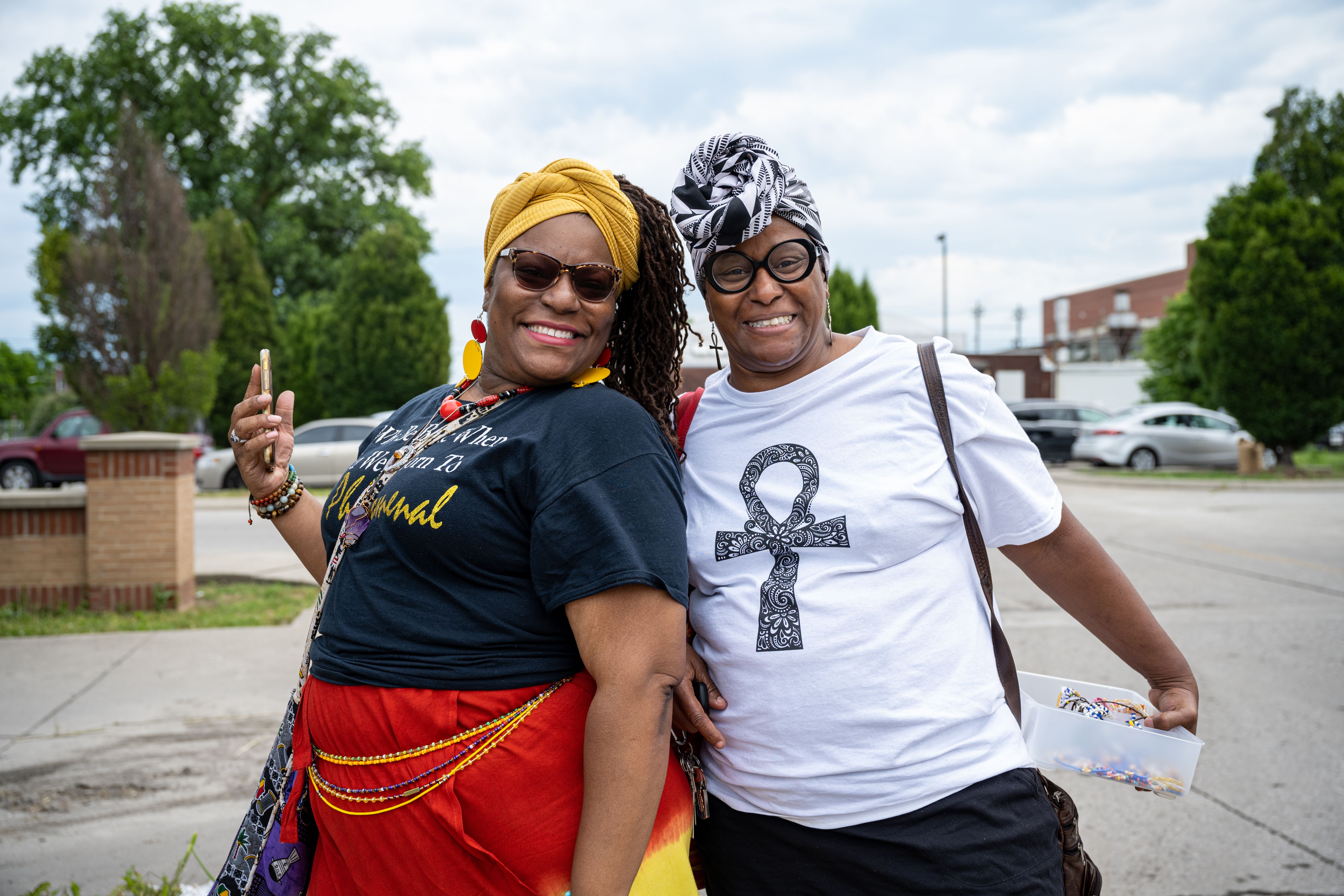 Two women celebrate Juneteenth together