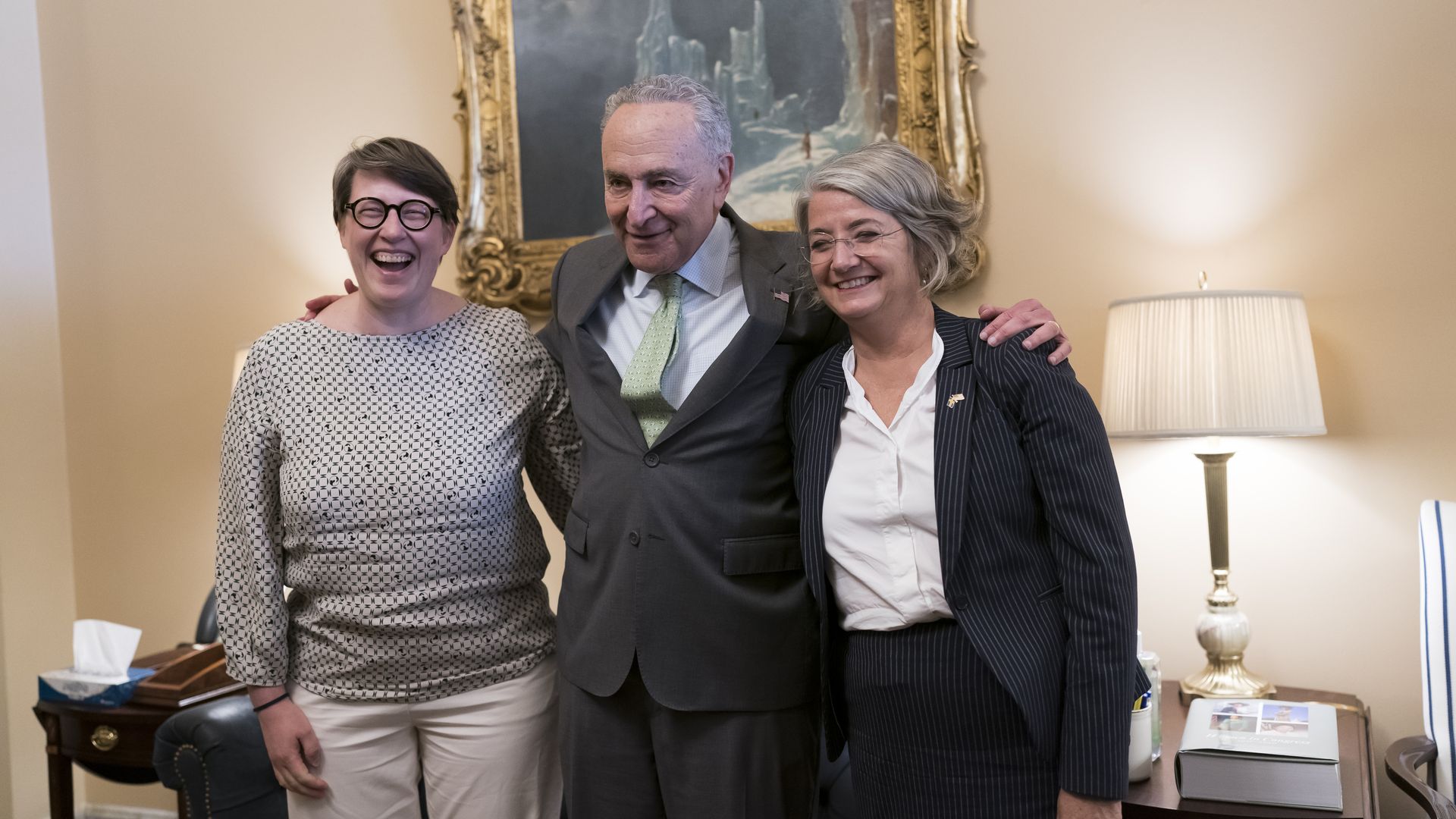 Schumer with officials from Sweden and Finland