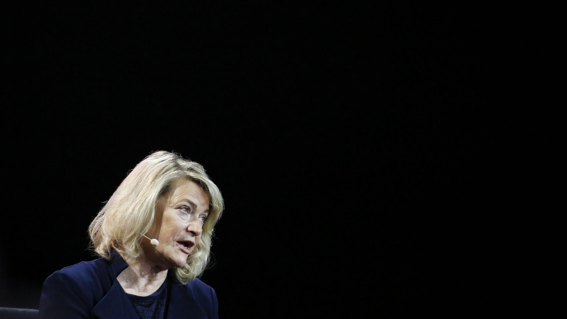 U.S. Sen Cynthia Lummis (R-WY) speaks during the Bitcoin 2022 Conference at Miami Beach Convention Center 