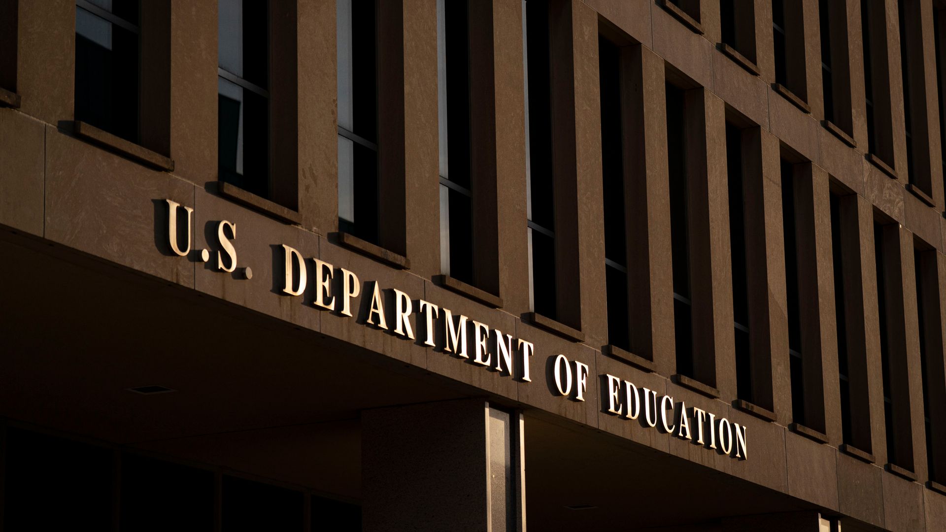 An image of a building with text that reads "U.S. Department of Education" 