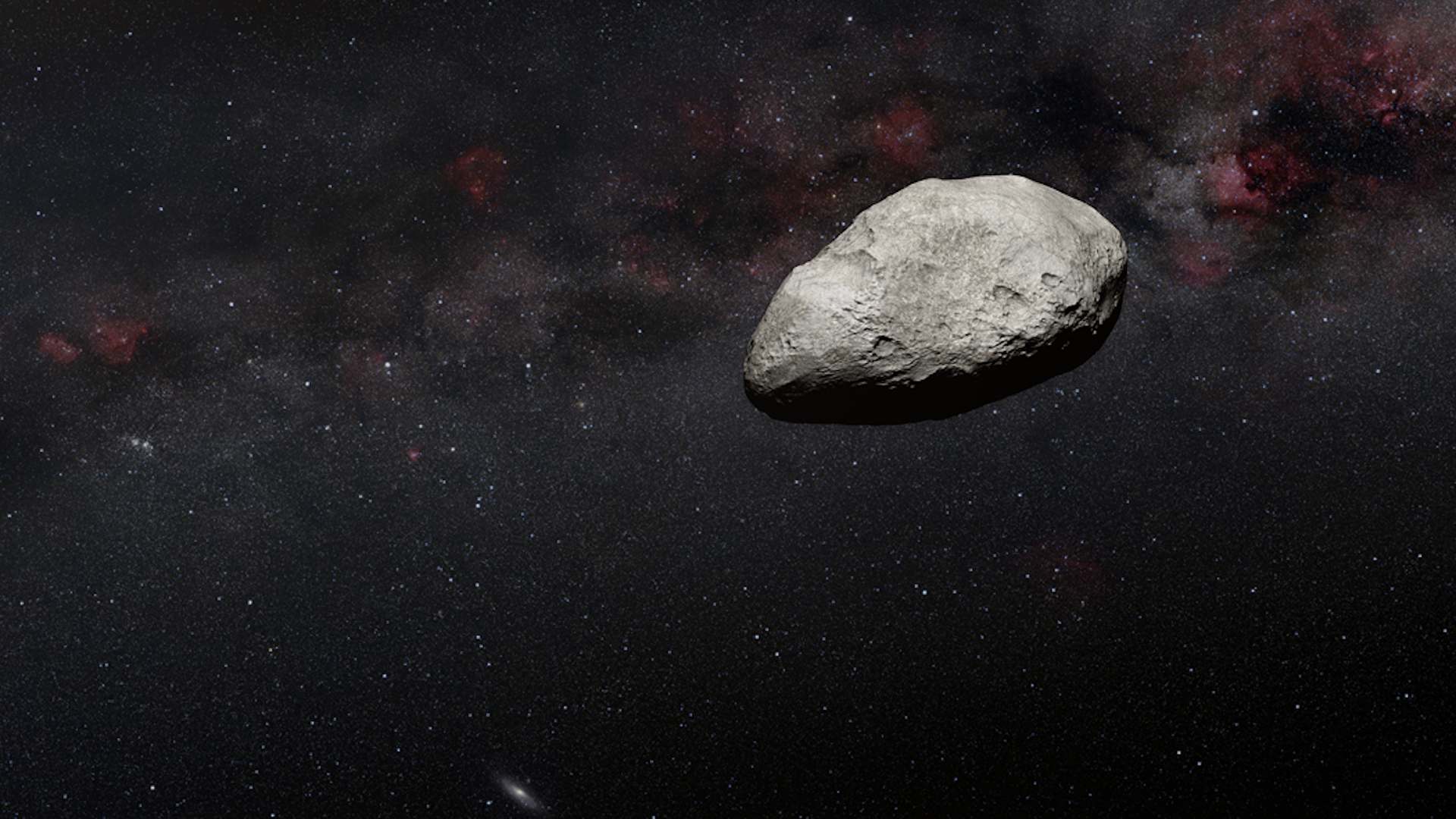 Artist's illustration of an asteroid
