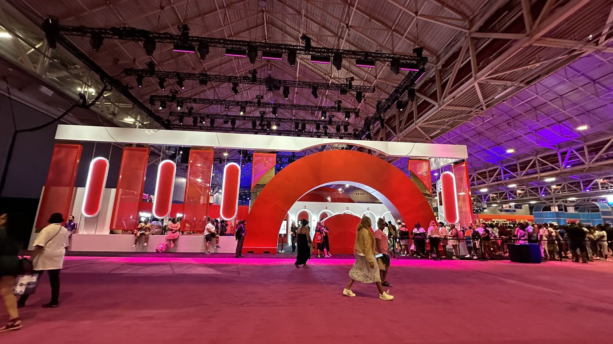 Photo shows the Target buildout inside the convention center for Essence.