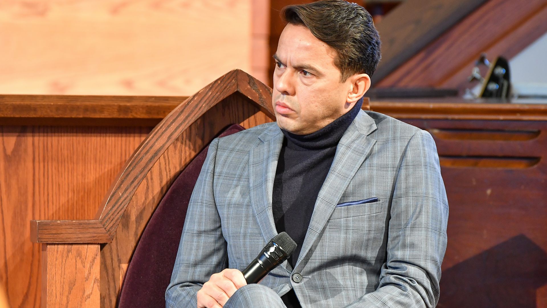 Rev. Samuel Rodriguez Jr. speaks during the 2021 King Holiday Observance Beloved Community Commemorative Service on January 18, 2021 in Atlanta, Georgia.